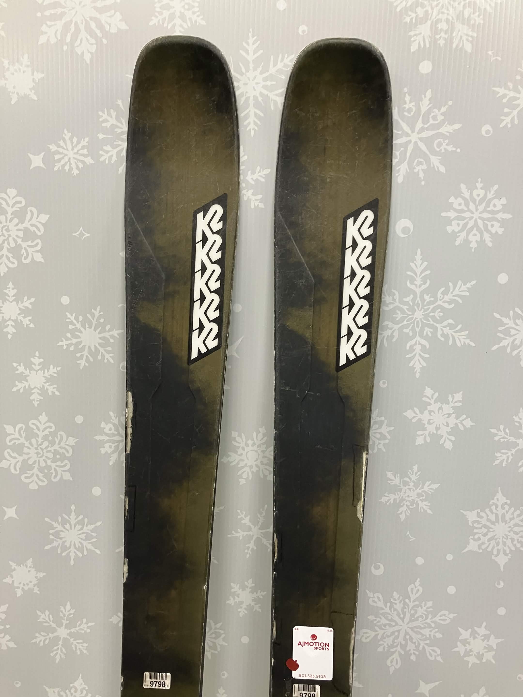 K2 Mindbender 89TI 176cm Skis w/ FISCHER Attack 13 LYT Demo Binding - Used