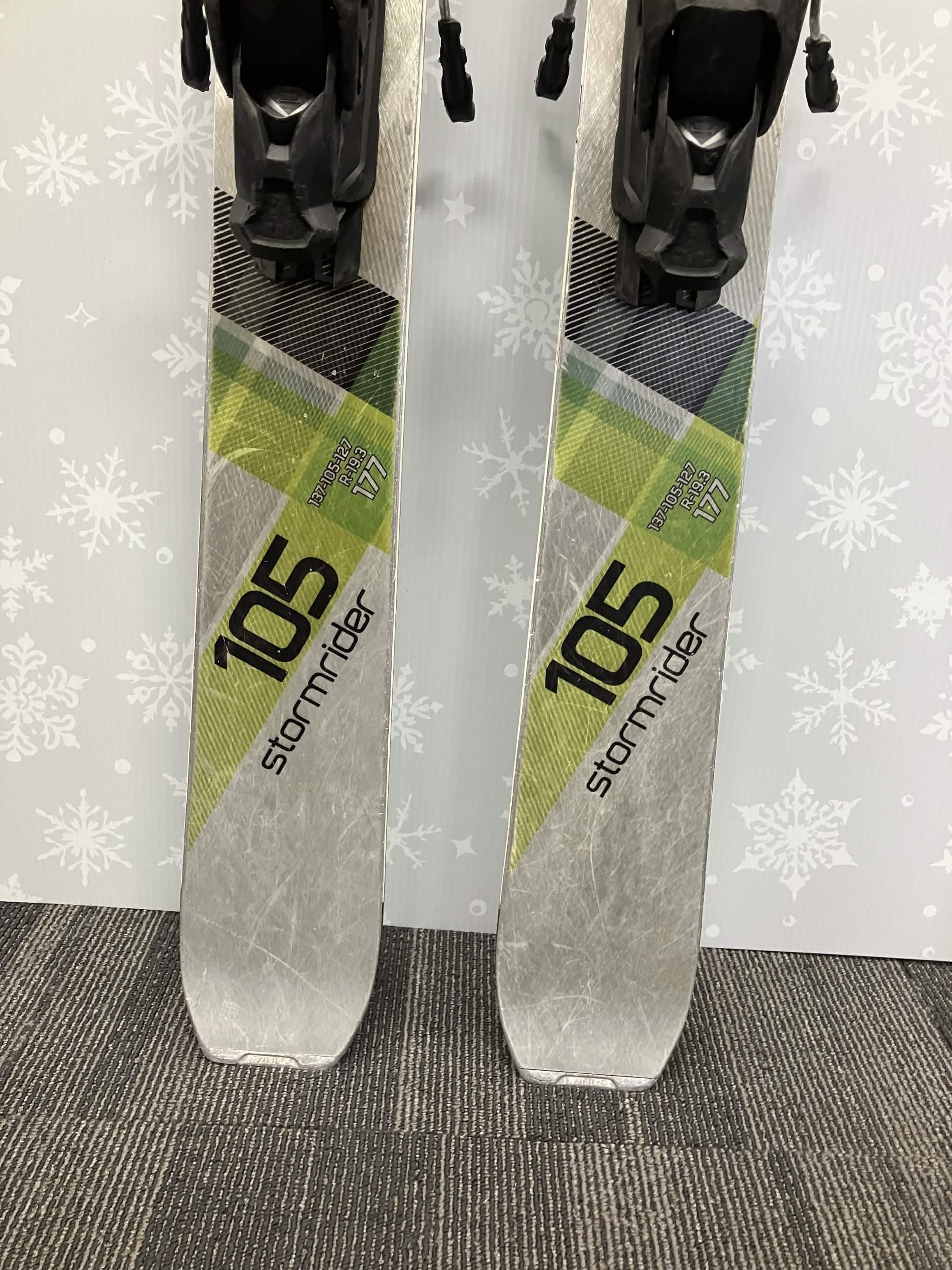 Stockli Stormrider 105 177cm Skis w/ TYROLIA Attack 13 Demo Binding - Used