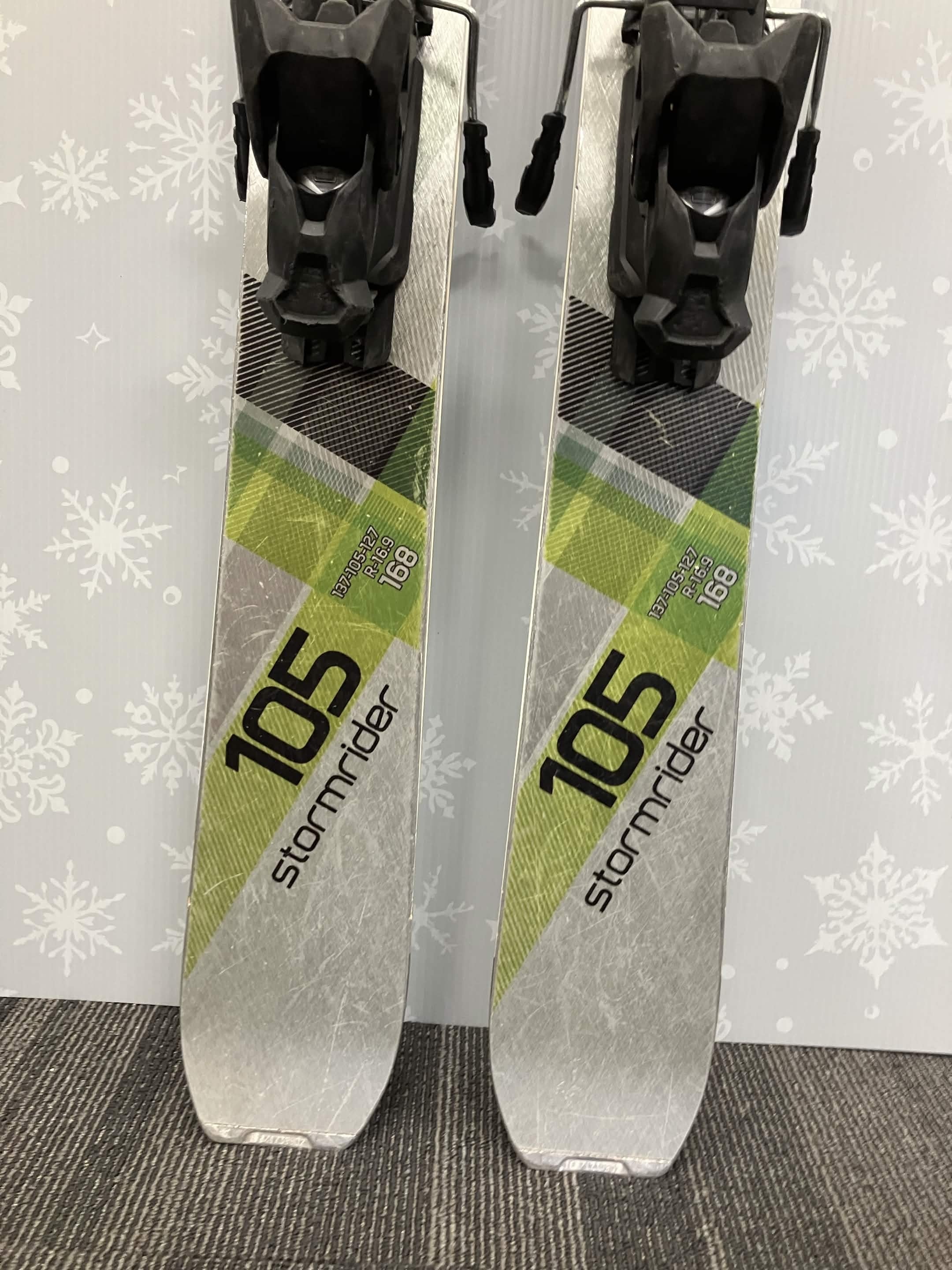 Stockli Stormrider 105 168cm Skis w/ TYROLIA Attack 13 Demo Binding - Used