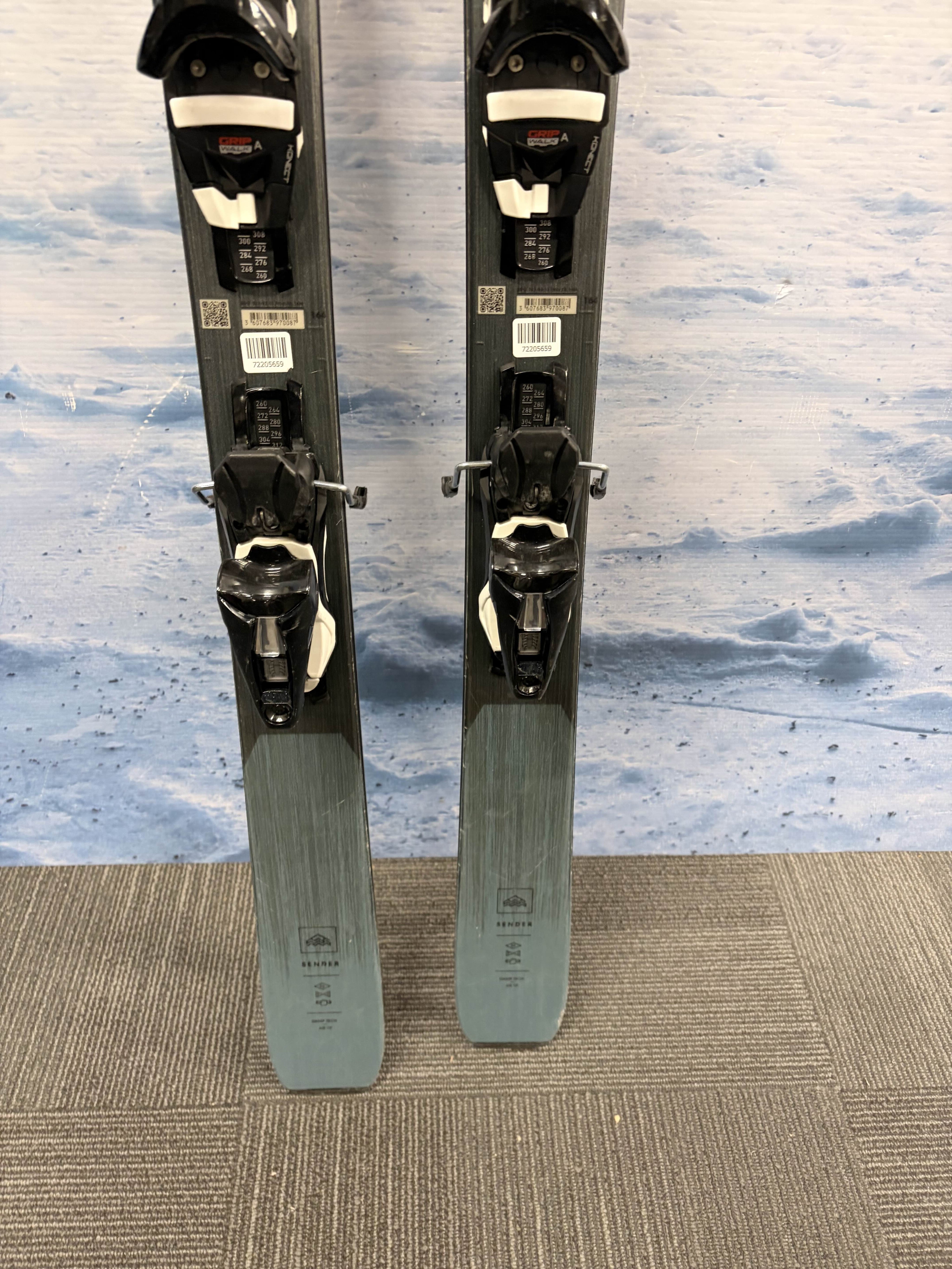 Used Rossignol Sender 94 TI 164cm Skis w/ Look NX12 Demo Bindings