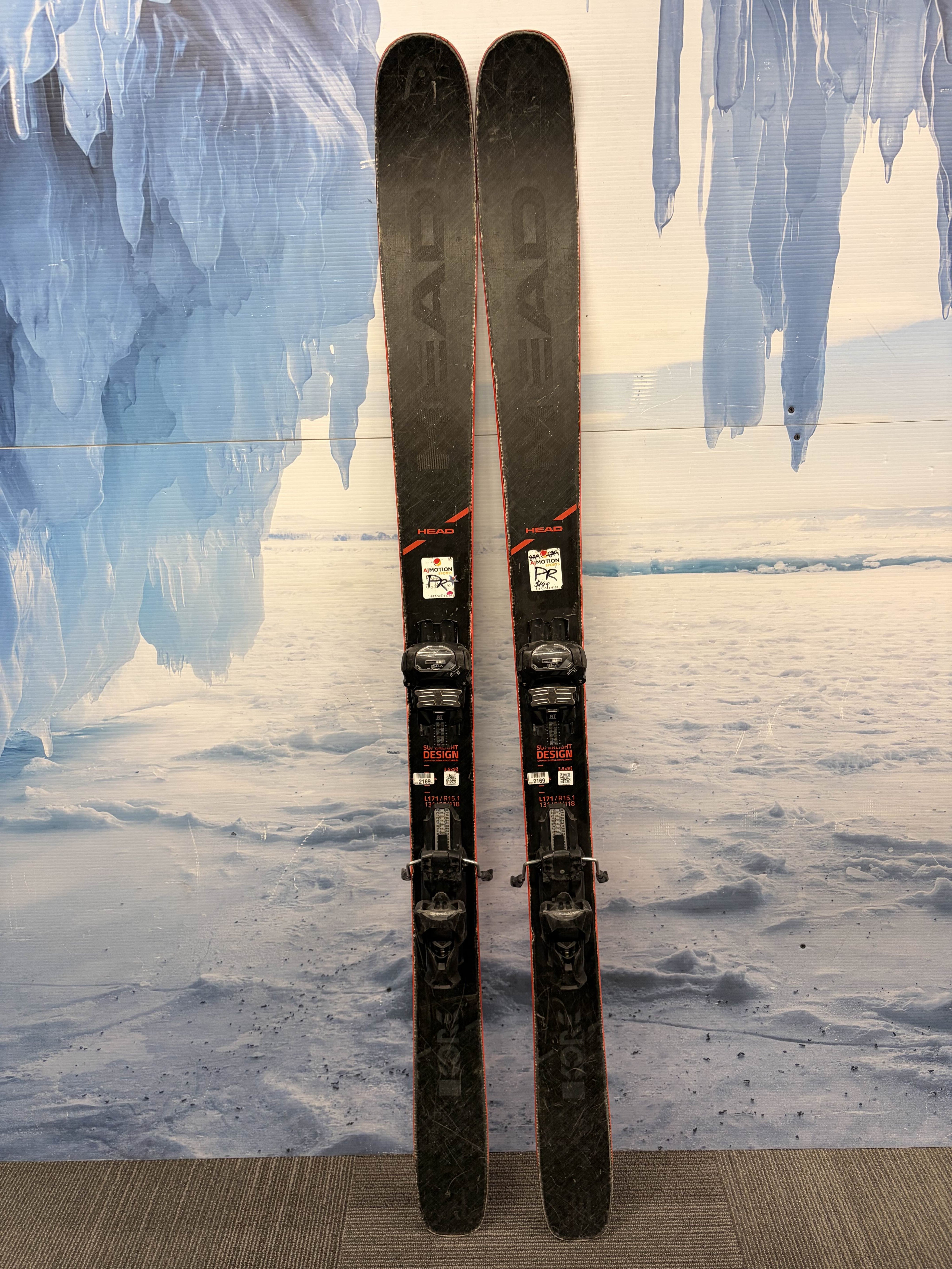 Used Head Kore 99 Men's Ski w/ Tyrolia Attack 13 Demo Bindings - 171CM