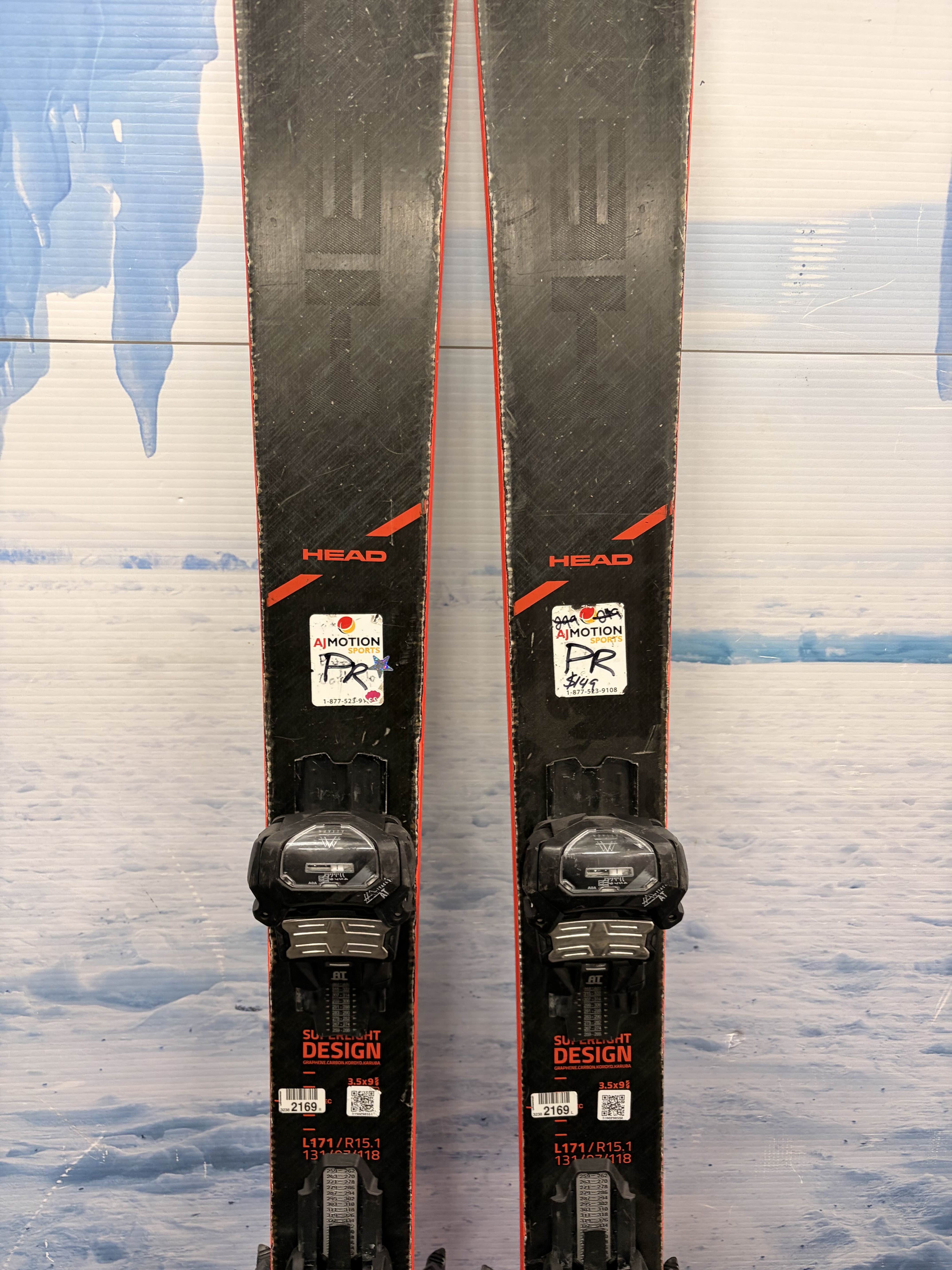 Used Head Kore 99 Men's Ski w/ Tyrolia Attack 13 Demo Bindings - 171CM