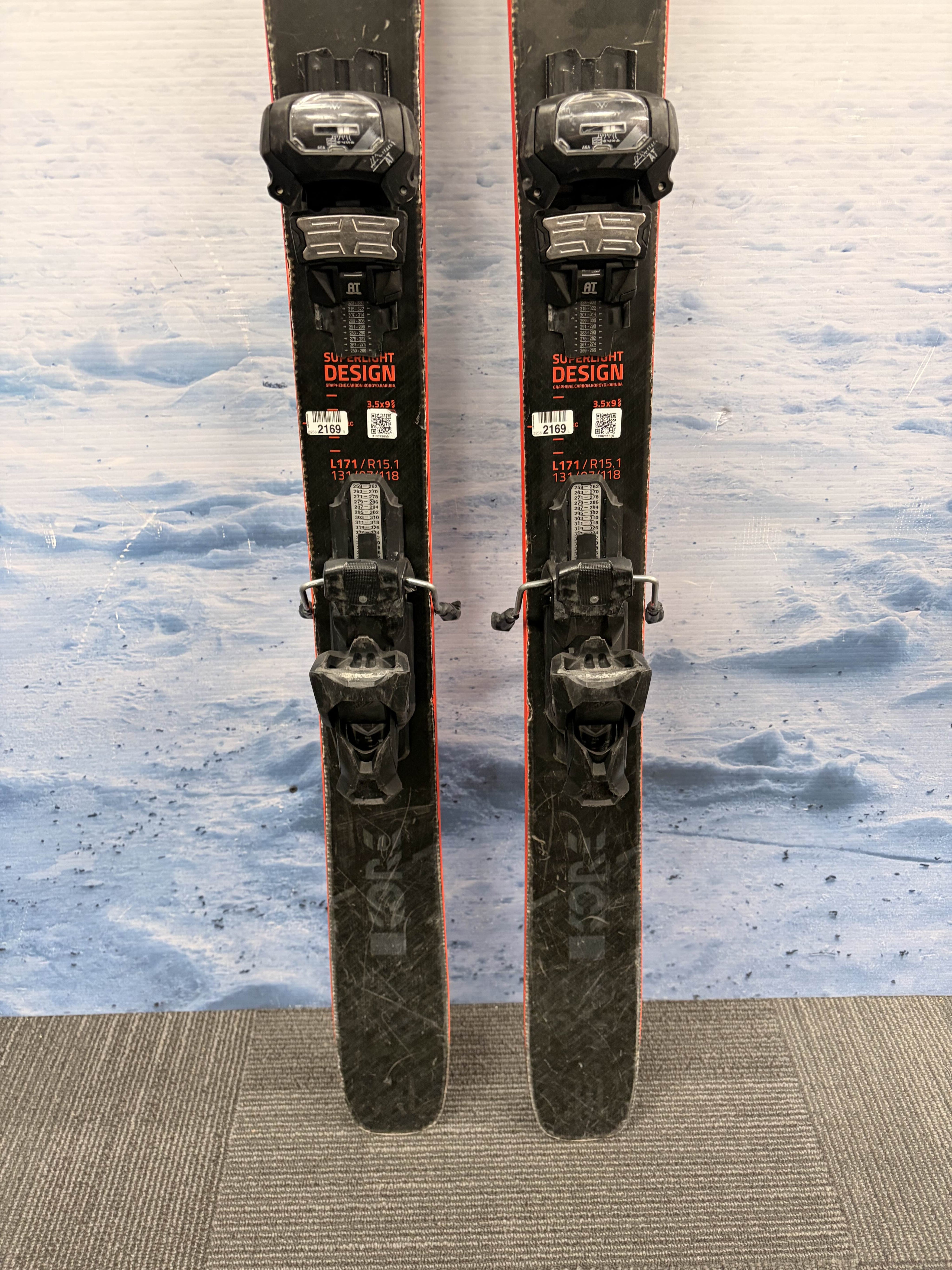 Used Head Kore 99 Men's Ski w/ Tyrolia Attack 13 Demo Bindings - 171CM