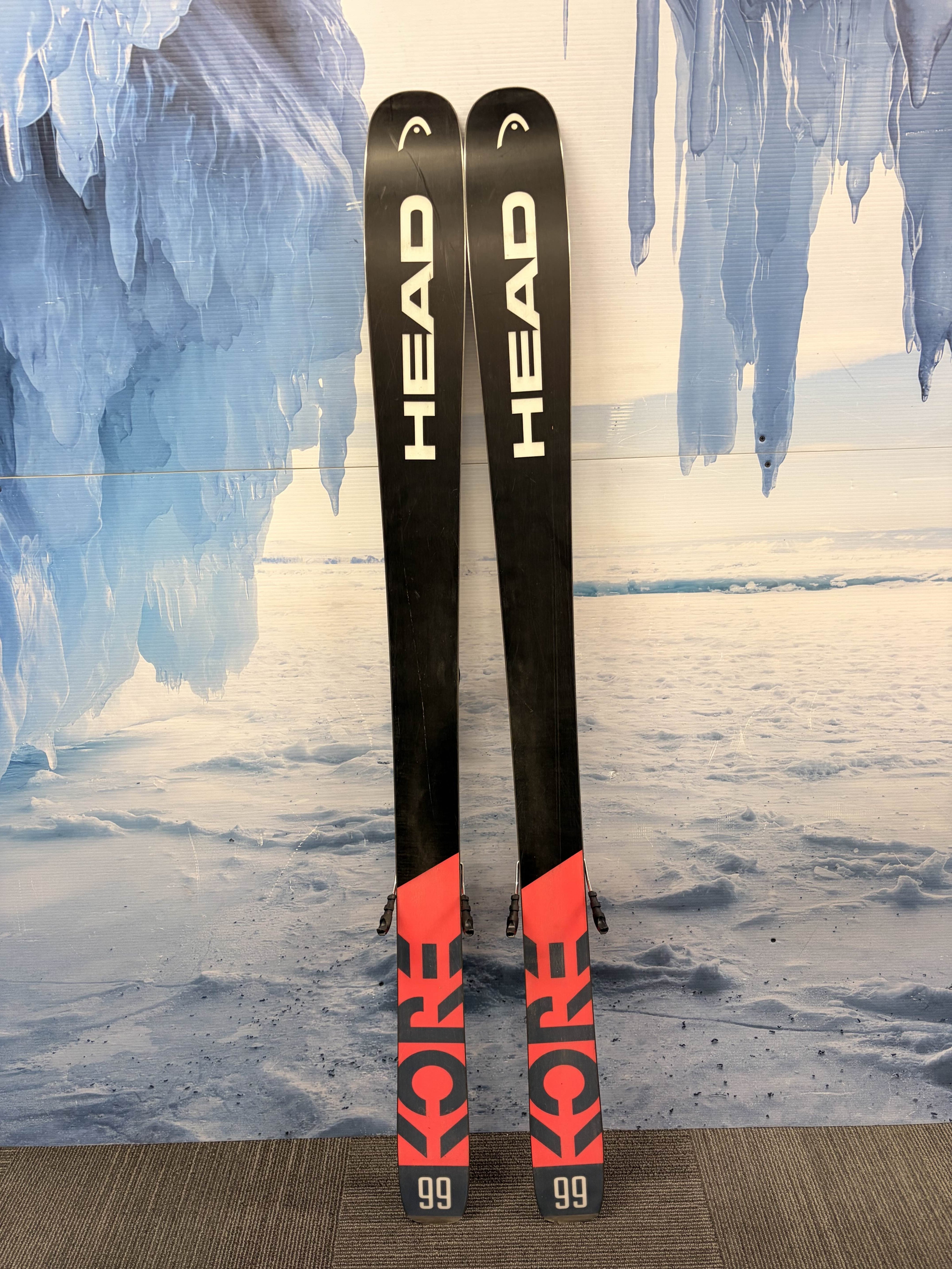 Used Head Kore 99 Men's Ski w/ Tyrolia Attack 13 Demo Bindings - 171CM