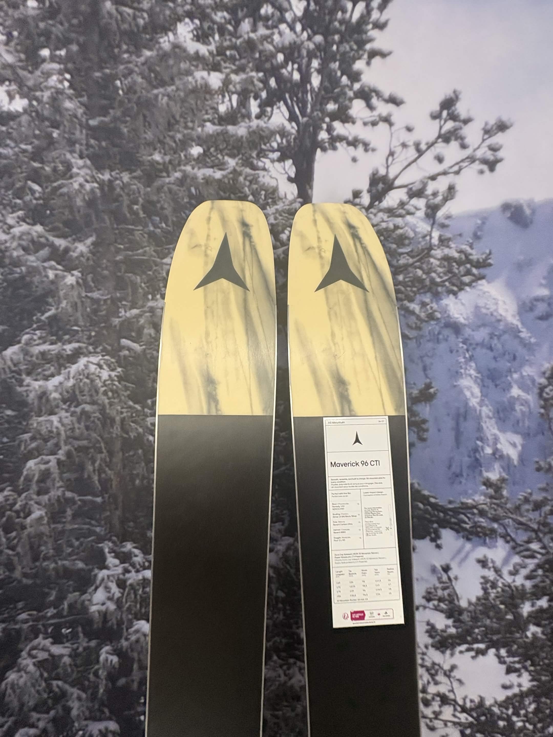New 2027 Atomic Maverick 96 CTI 179cm Skis w/ ATOMIC NR Strive 13 GW ATO Demo Binding