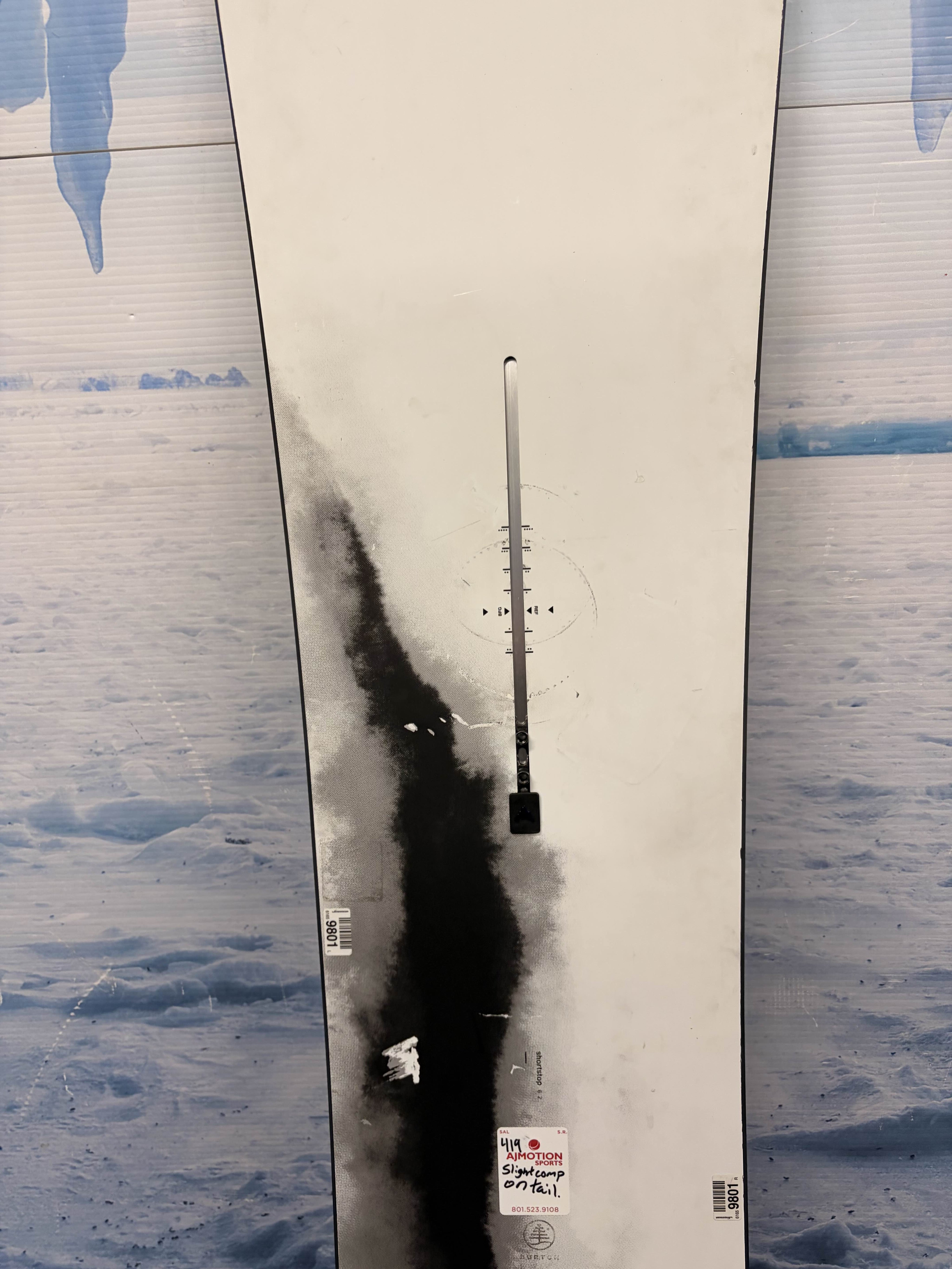 Heavily Used Burton Family Tree Short Stop Flat Top 2025 162 CM Snowboard