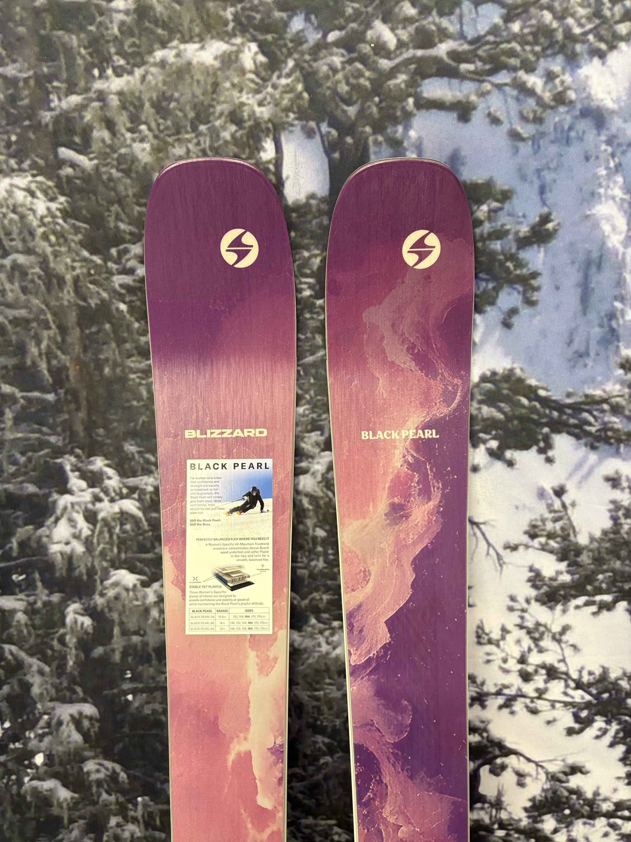 New 2027 Blizzard Black Pearl 94 158cm Skis w/ Atomic NR Strive 11 GW ATO Demo Binding
