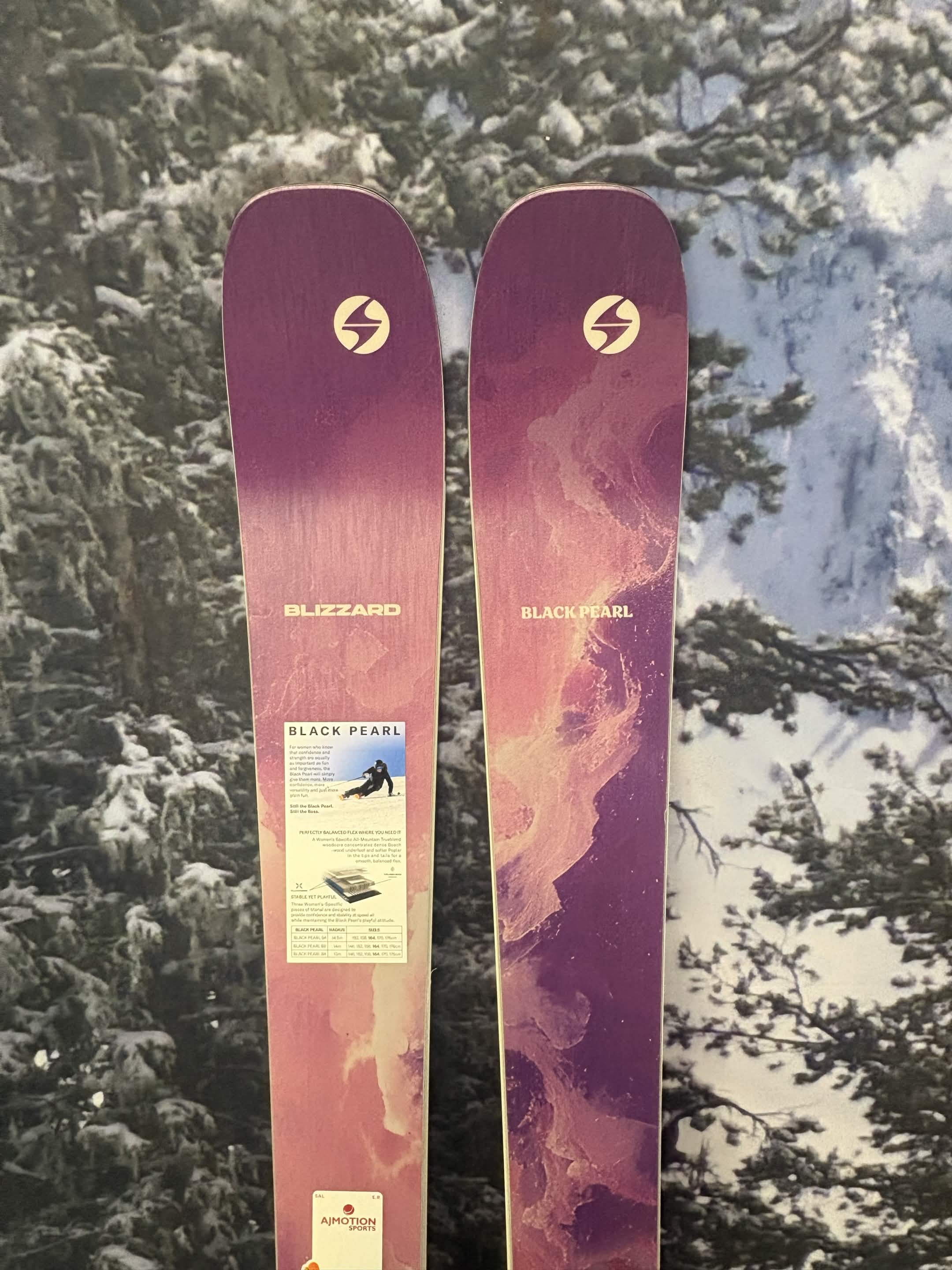 New 2027 Blizzard Black Pearl 94 164cm Skis w/ Atomic NR Strive 11 GW ATO Demo Binding