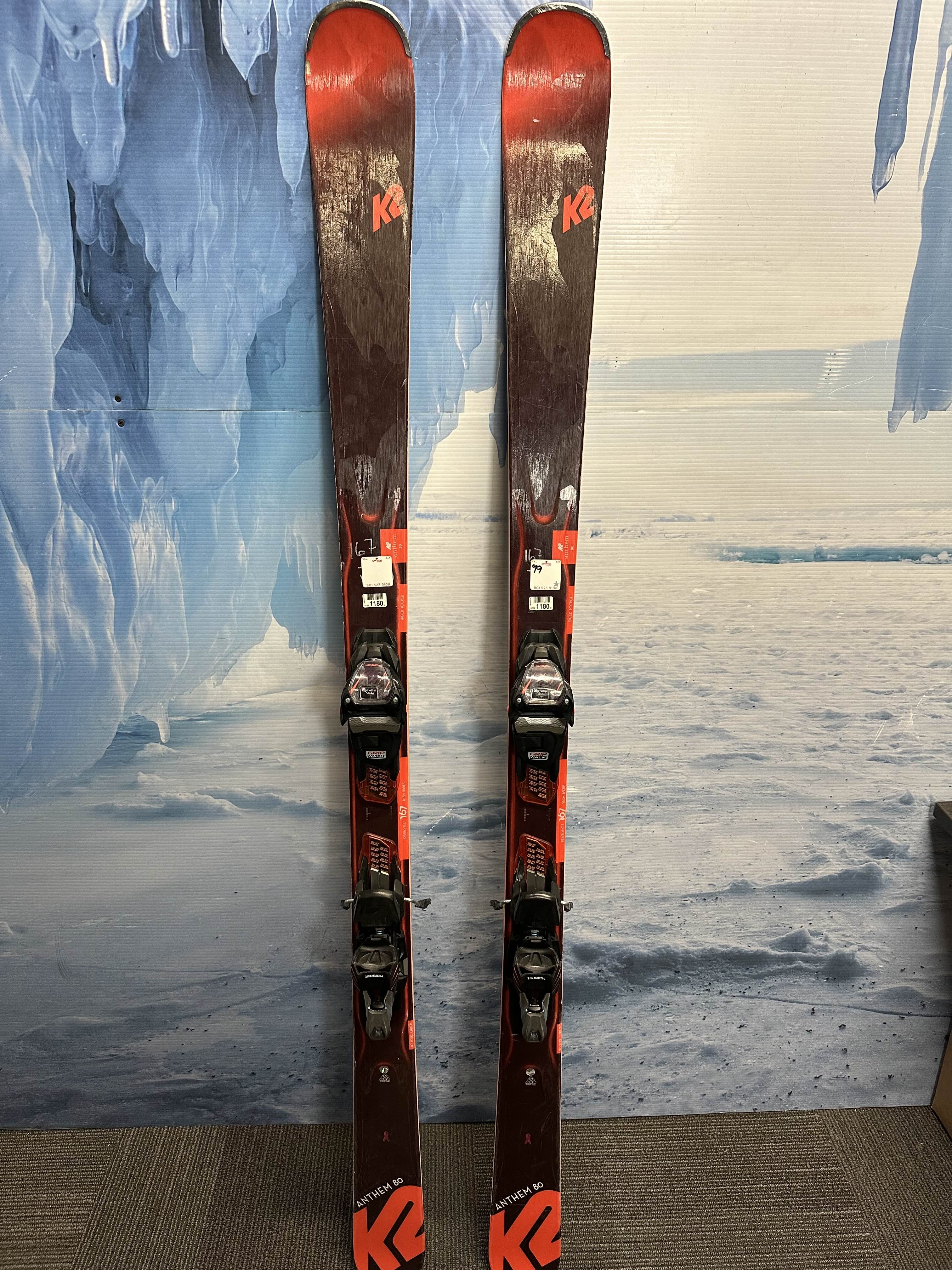 Used K2 anthem 167cm w/ Meker GW Rental Binding