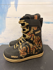 Lightly Used 2026 Thirtytwo Lashed Lace Corderoy Black/print Men's Snowboard Boot - 9M US