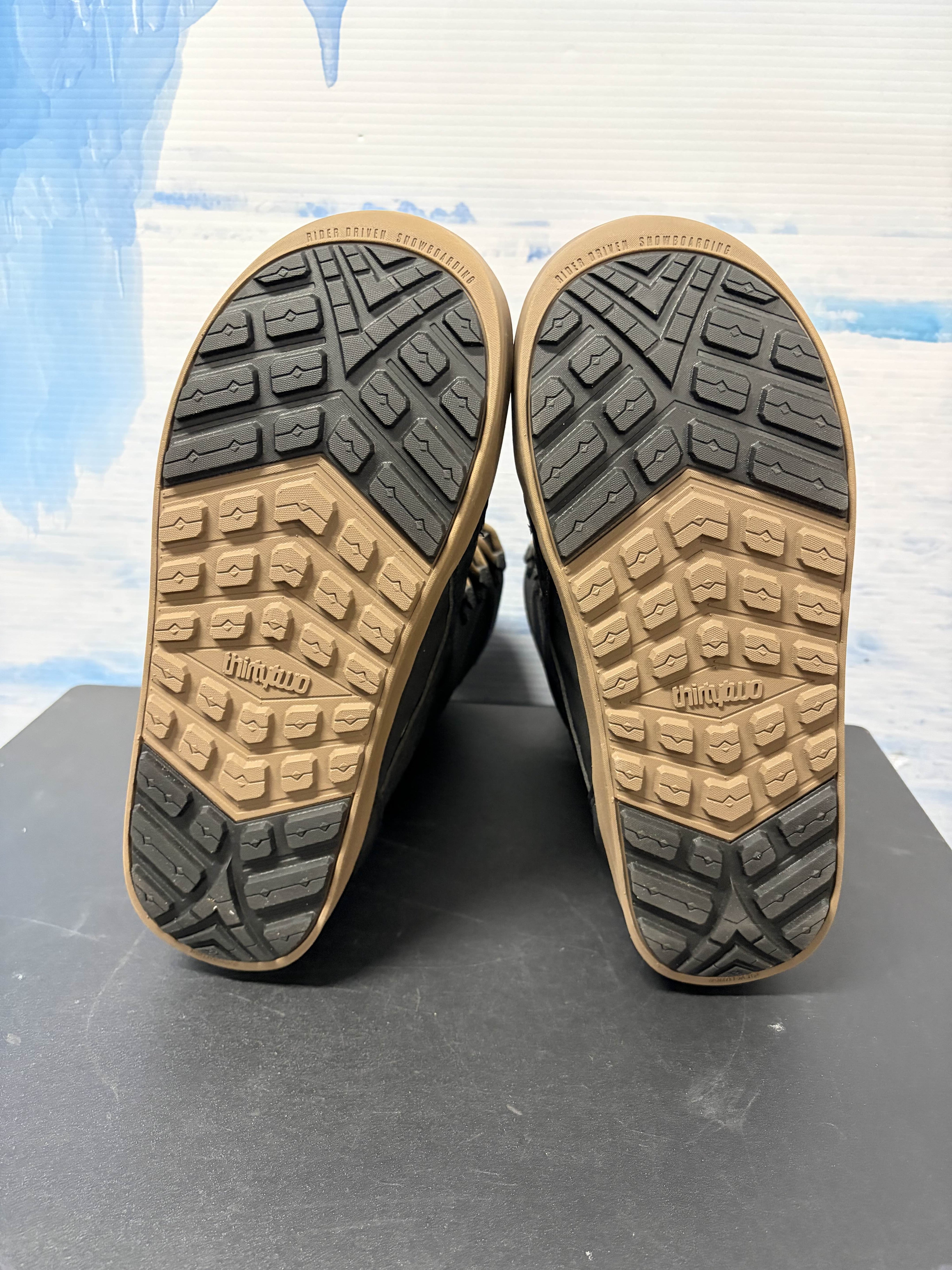 Lightly Used 2026 Thirtytwo Lashed Lace Black/gum Men's Snowboard Boot - 9M US