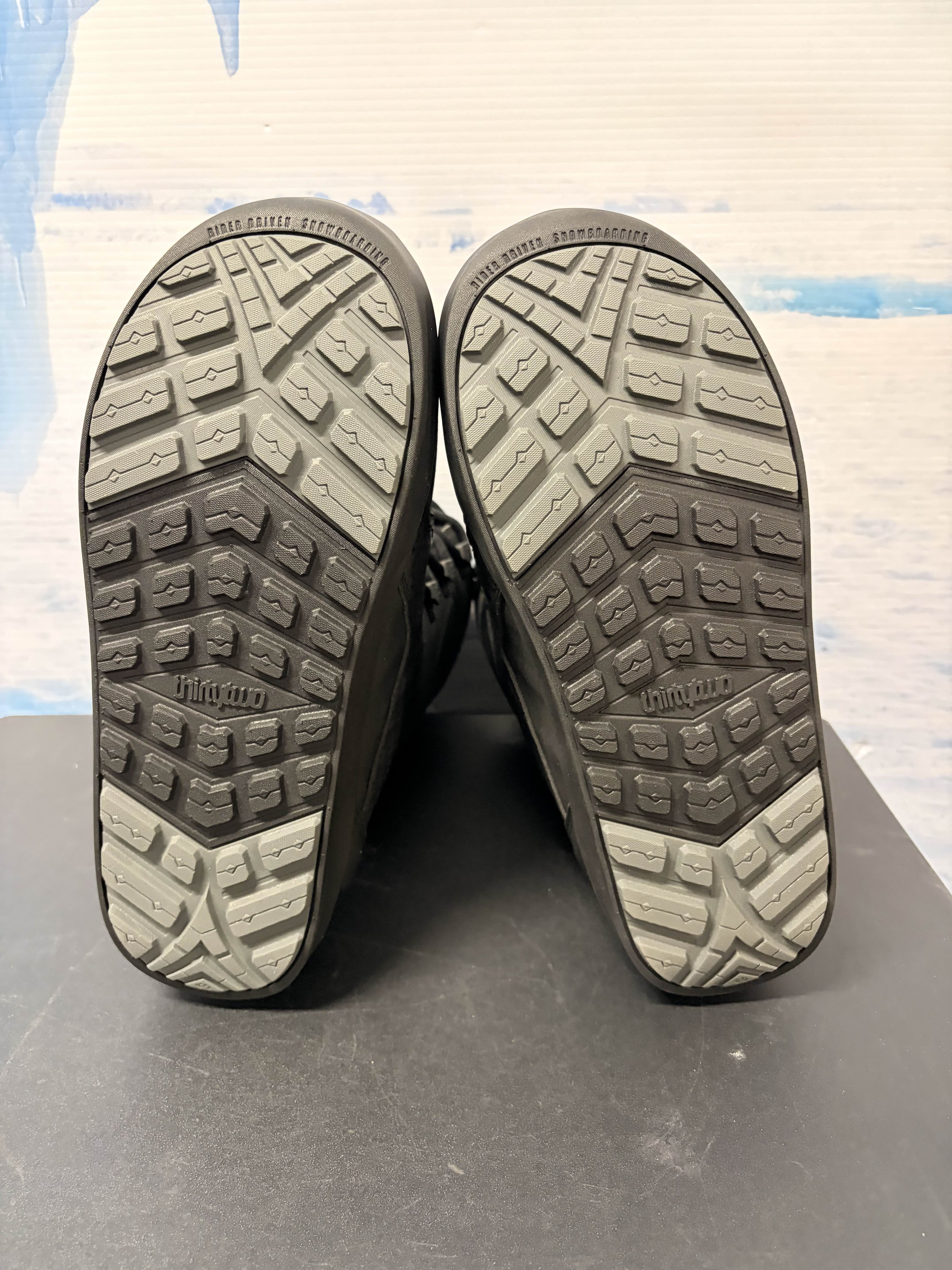 Lightly Used 2026 Thirtytwo Lashed Lace Black/black/grey Men's Snowboard Boot - 9M US