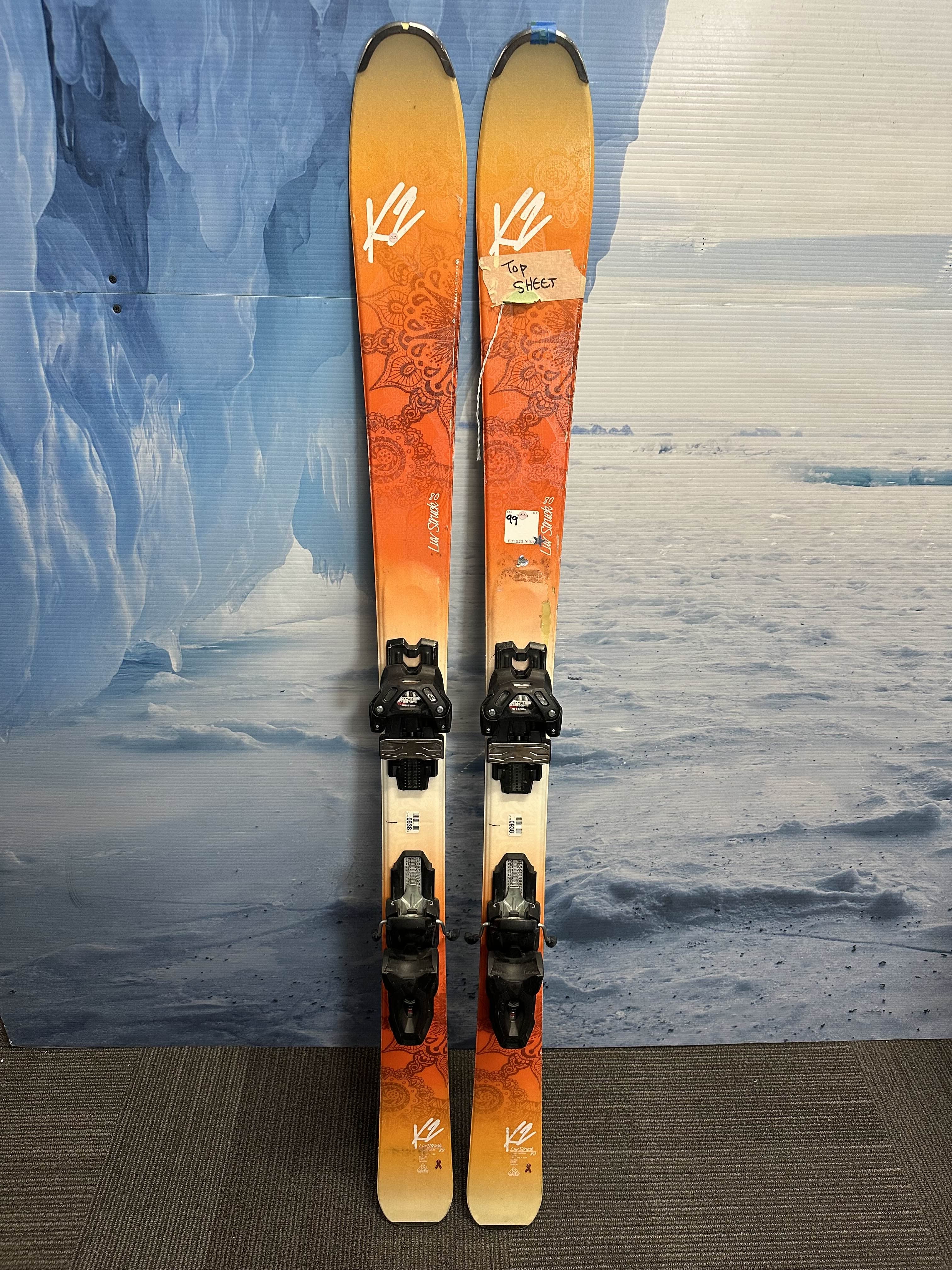 Used K2 Luv Struck 80 Ski 149cm w/ Tyrolia Attack 11 Rental Binding