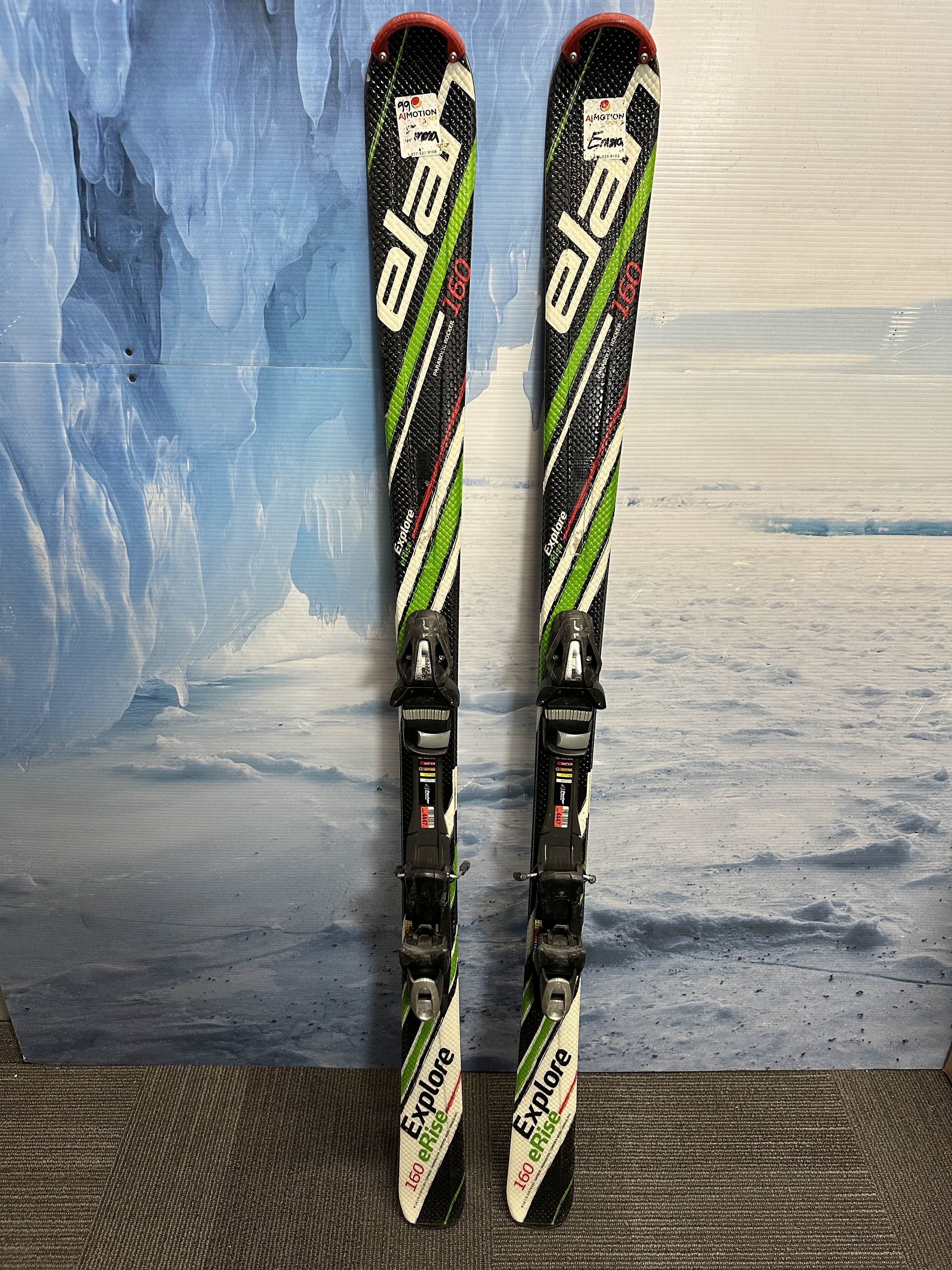 Used Elan Explore eRise 76 Ski 160cm w/  Elan ESP 10 Rental Binding