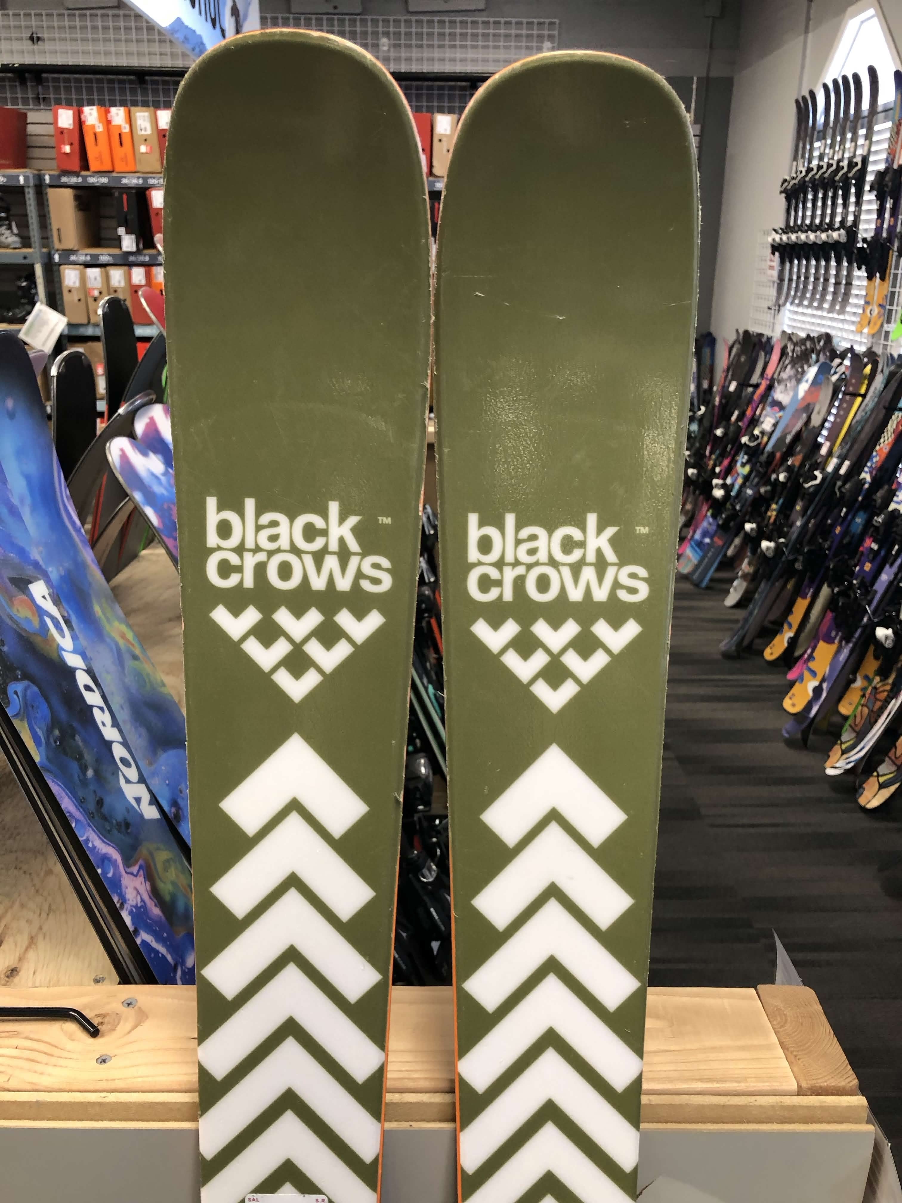 Black Crows Sato 179cm Skis w/ SALOMON M12 GW SYS Demo Binding - Lightly Used
