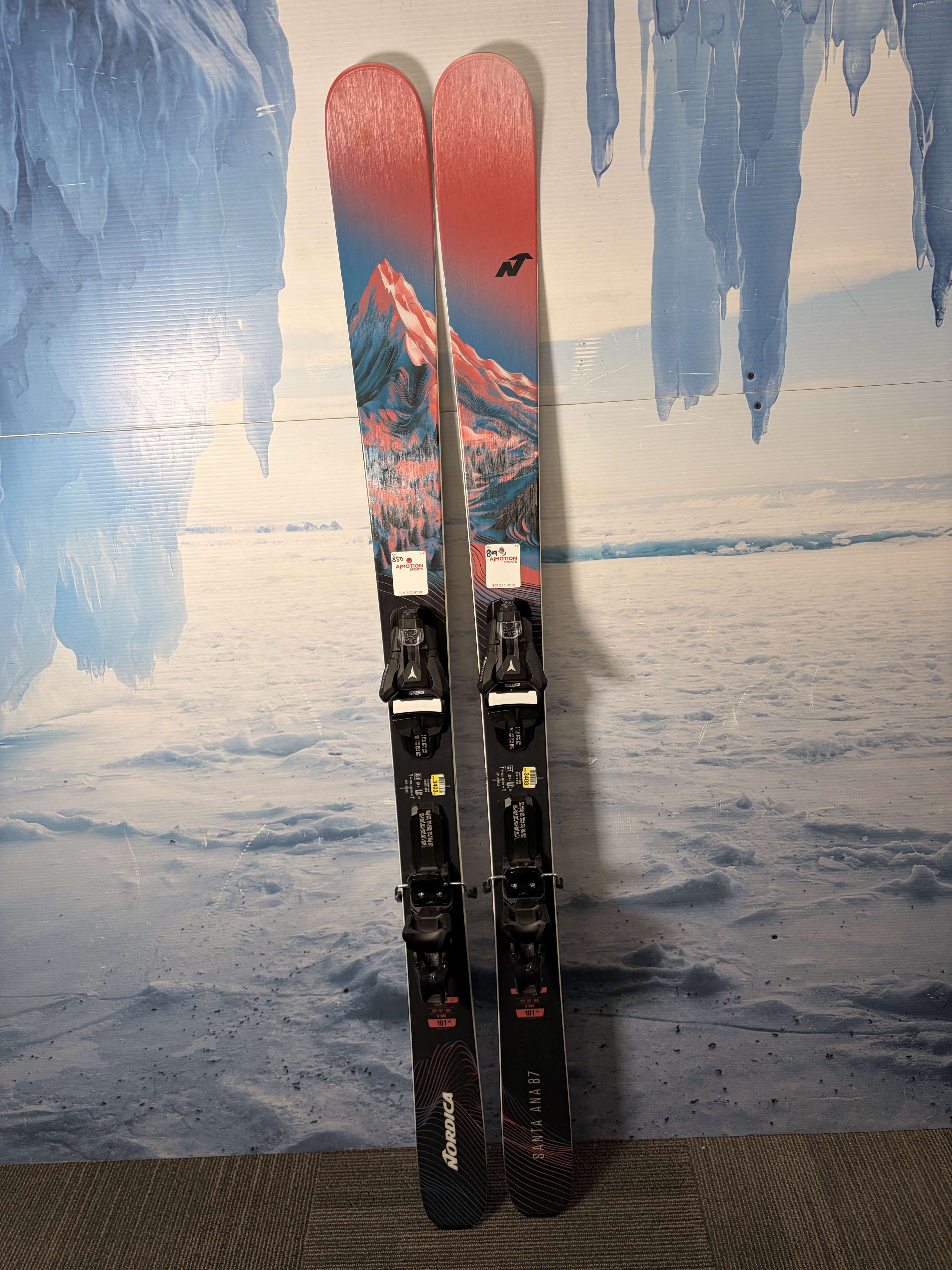Nordica Santa Ana 87 161cm Skis w/ ATOMIC NR Strive 11 GW Demo Binding - Lightly Used (2026)