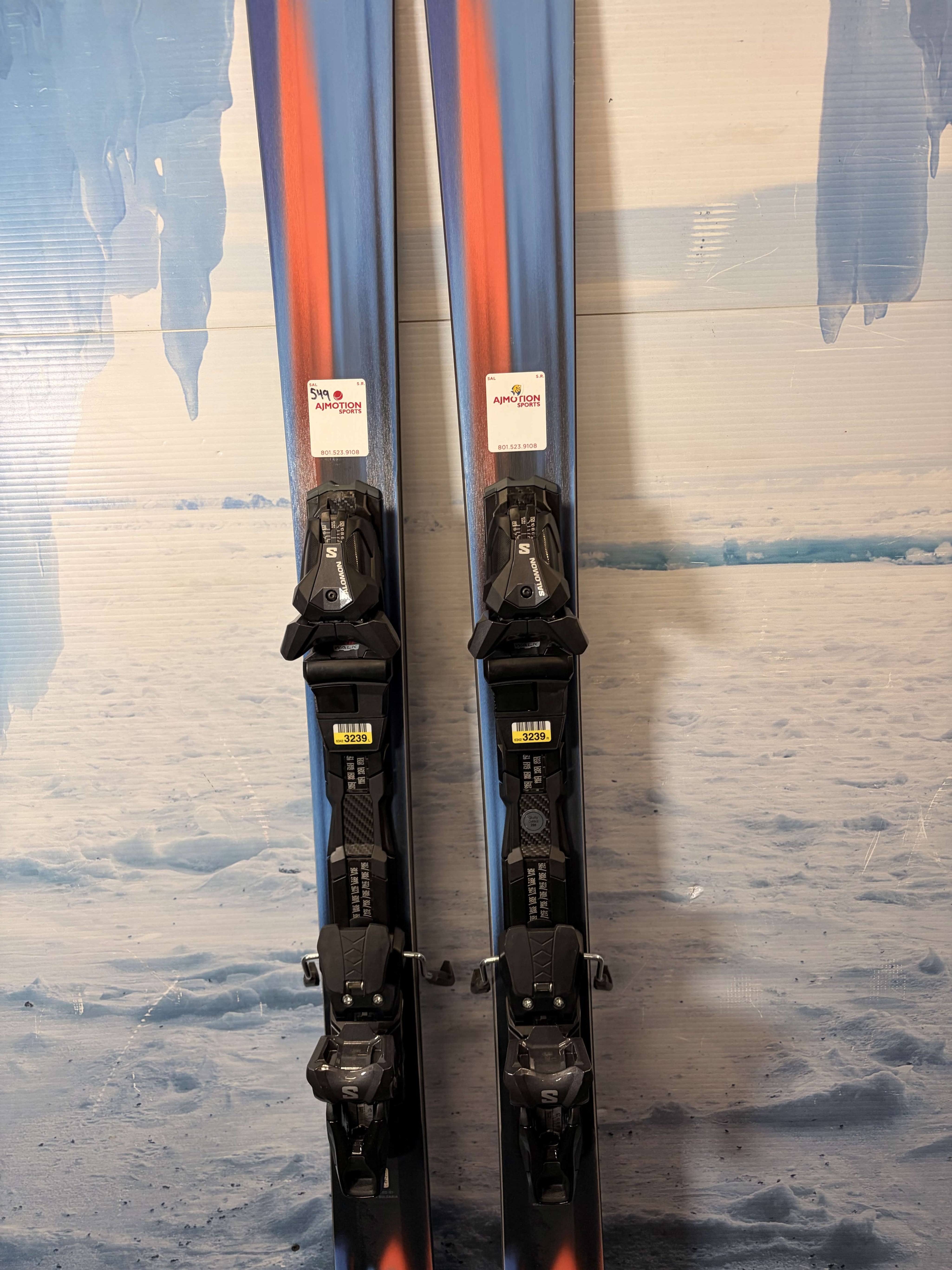 Salomon Stance 84 185cm Skis w/ SALOMON M12 GW SYS Demo Binding - Used (2026)