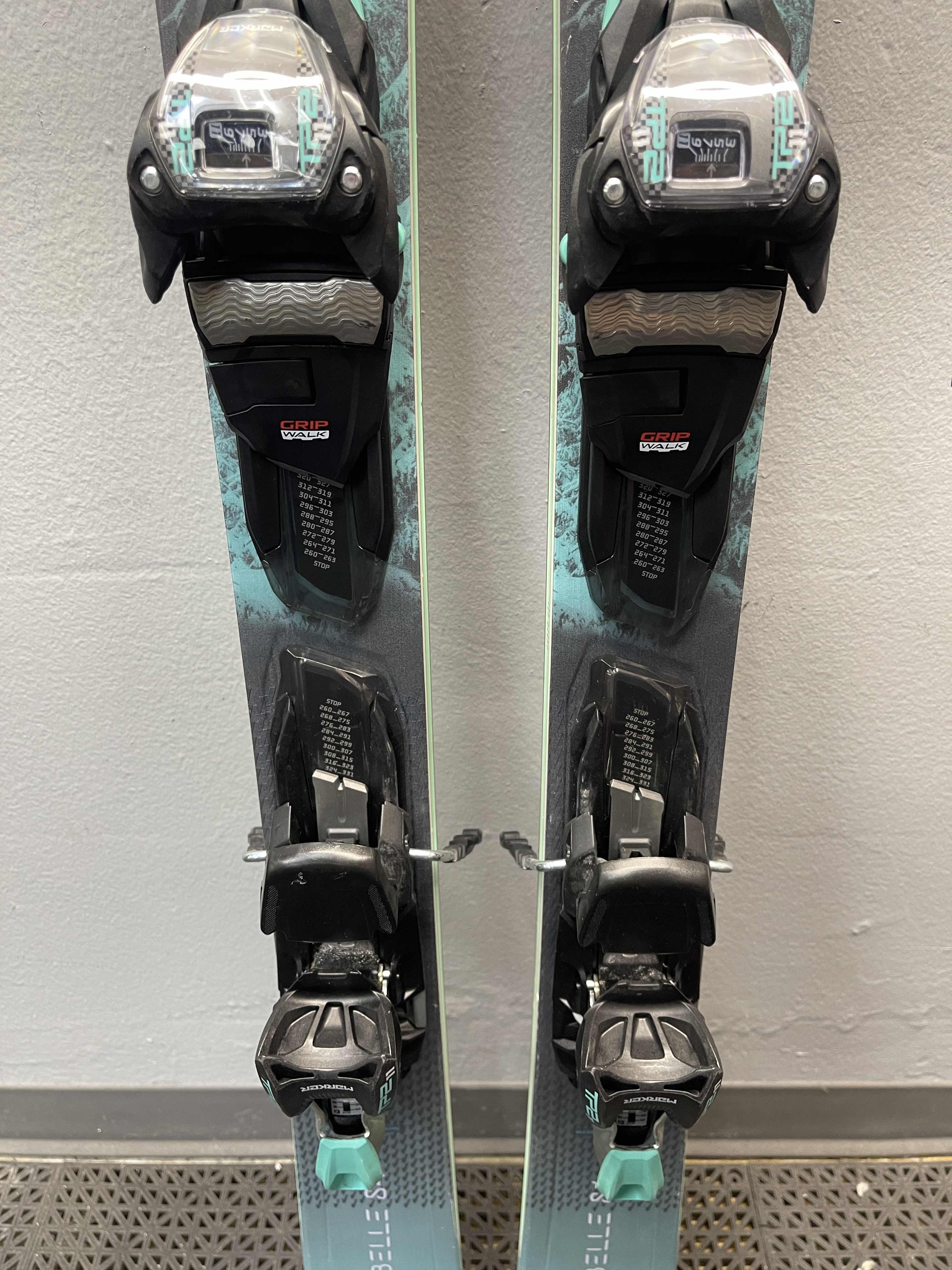 Used Nordica Wild Bell 84 144cm w/ Marker TP2 11 Adjustable Bindings