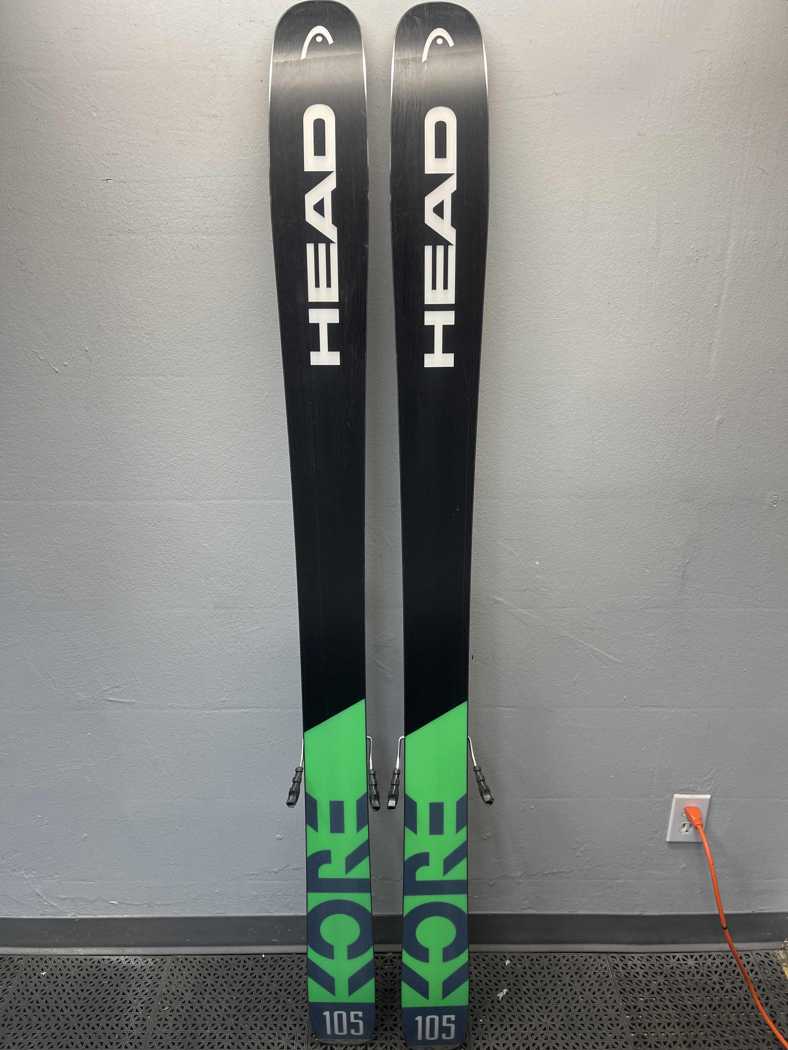 Used Head Kore 105 171cm Skis w/ Tyrolia Attack 13 Adjustable Binding