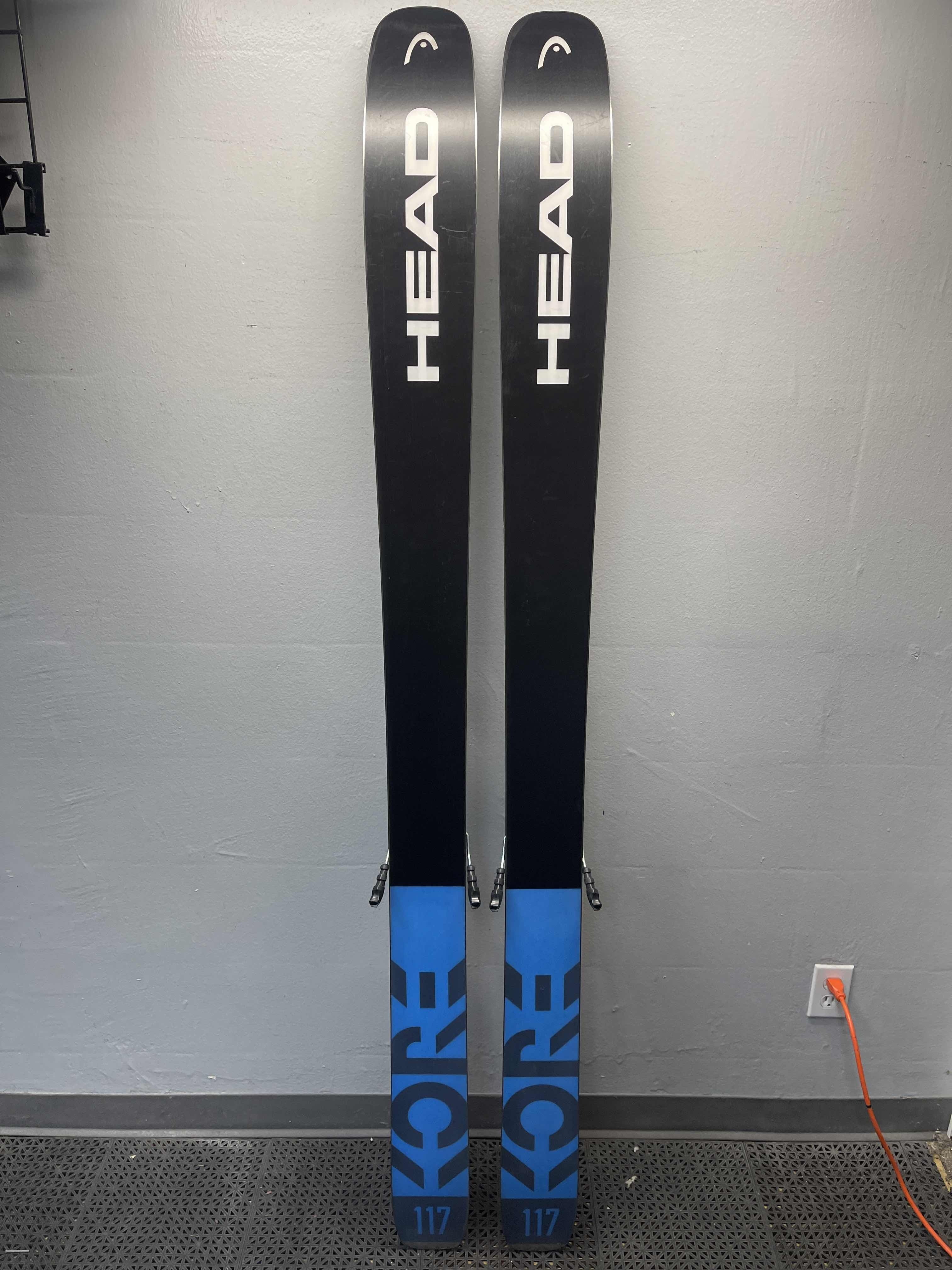 Used Head Kore 117 189cm Skis w/ Tyrolia Attack 13 Adjustable Binding