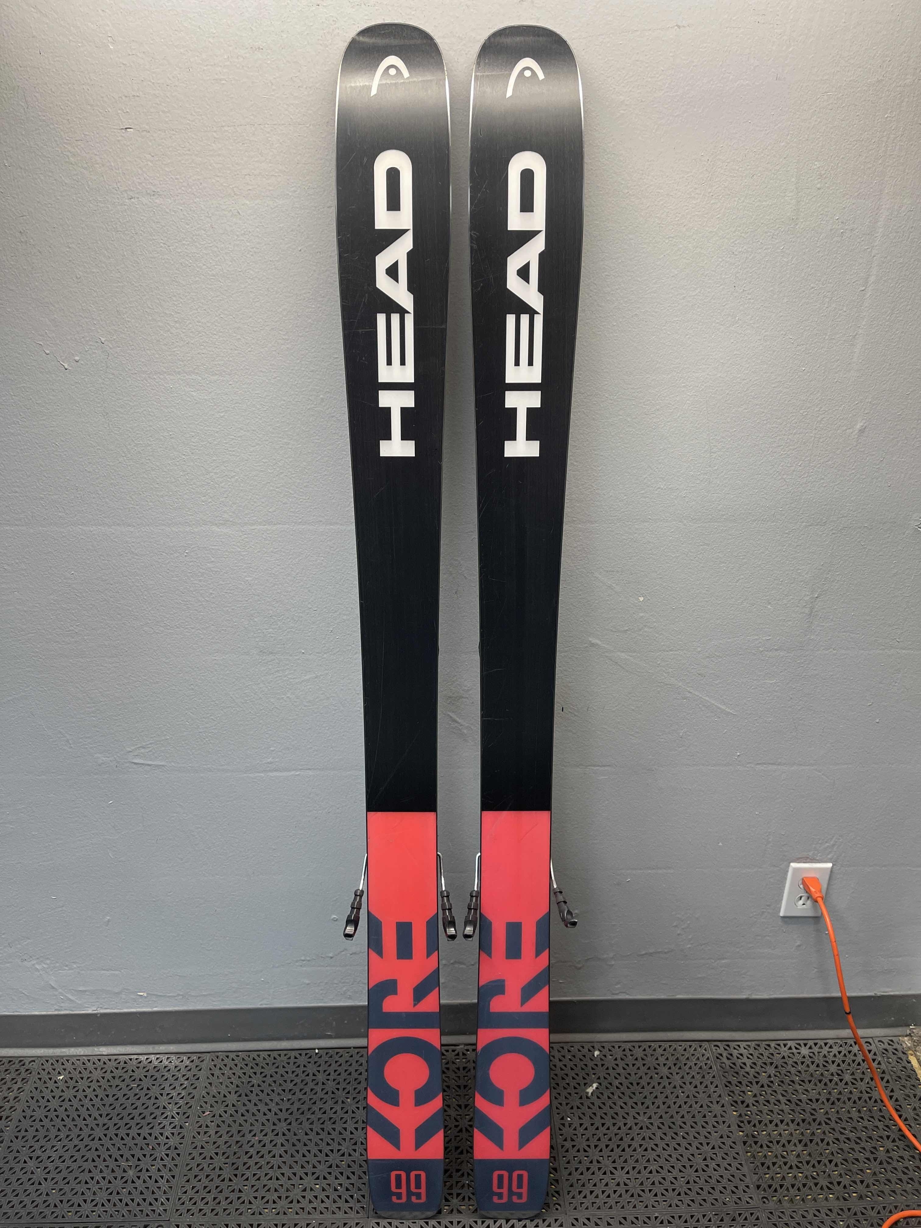 Used Head Kore 99 162cm Skis w/ Tyrolia Attack 13 Adjustable Binding