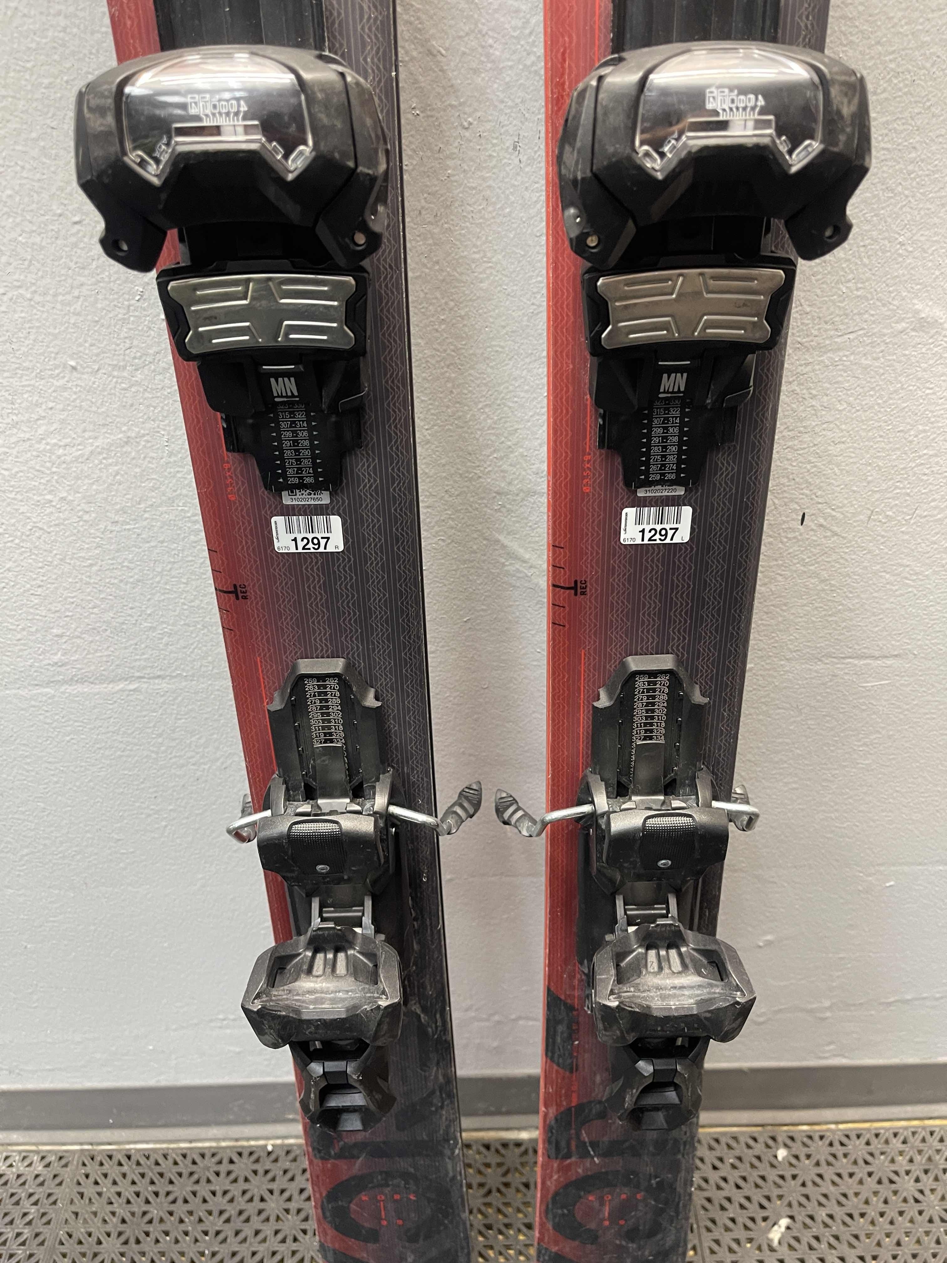 Used Head Kore 99 170cm Skis w/ Tyrolia Attack 14 Adjustable Binding