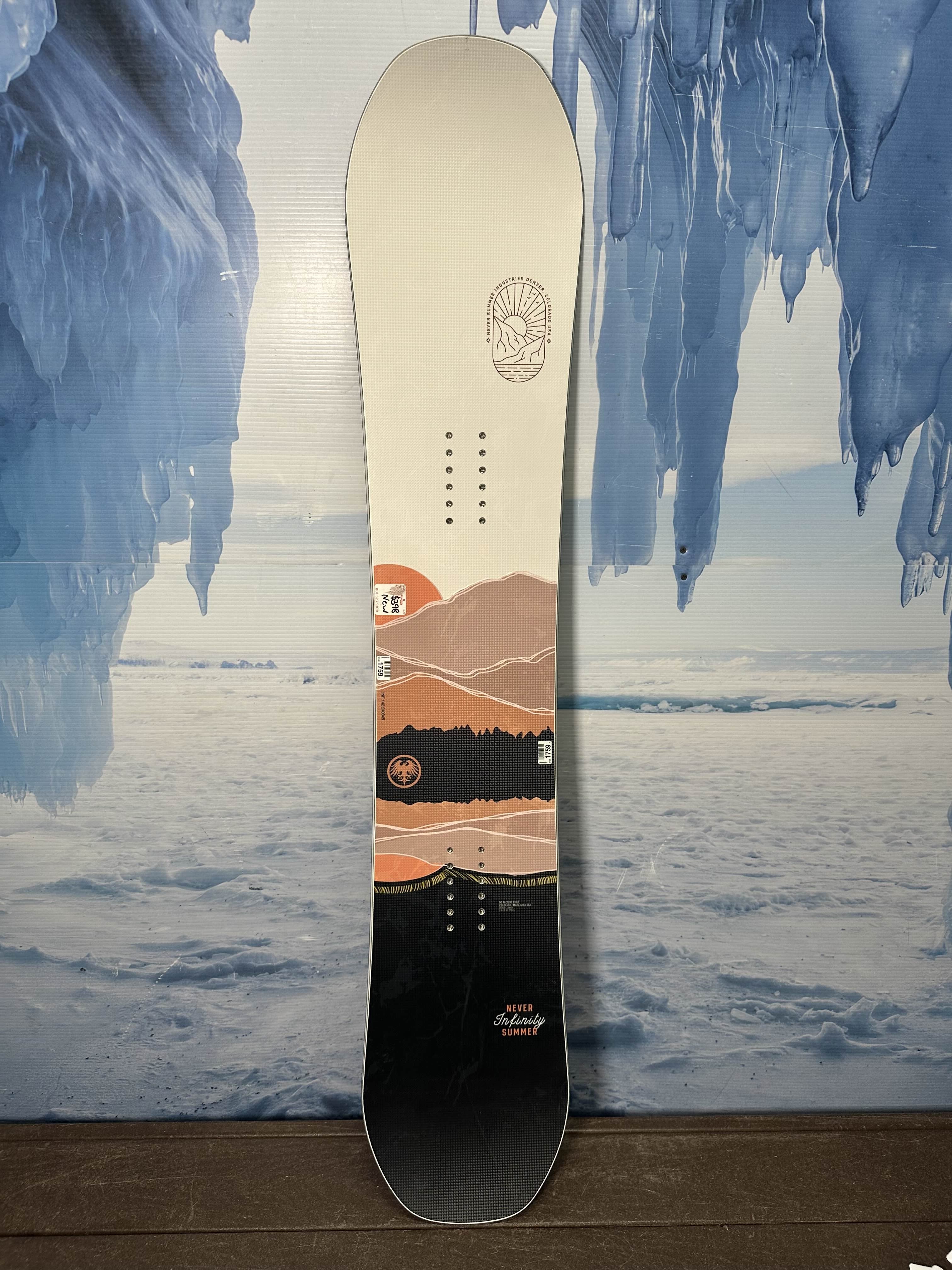 New Never Summer Infinity 142CM Snowboard