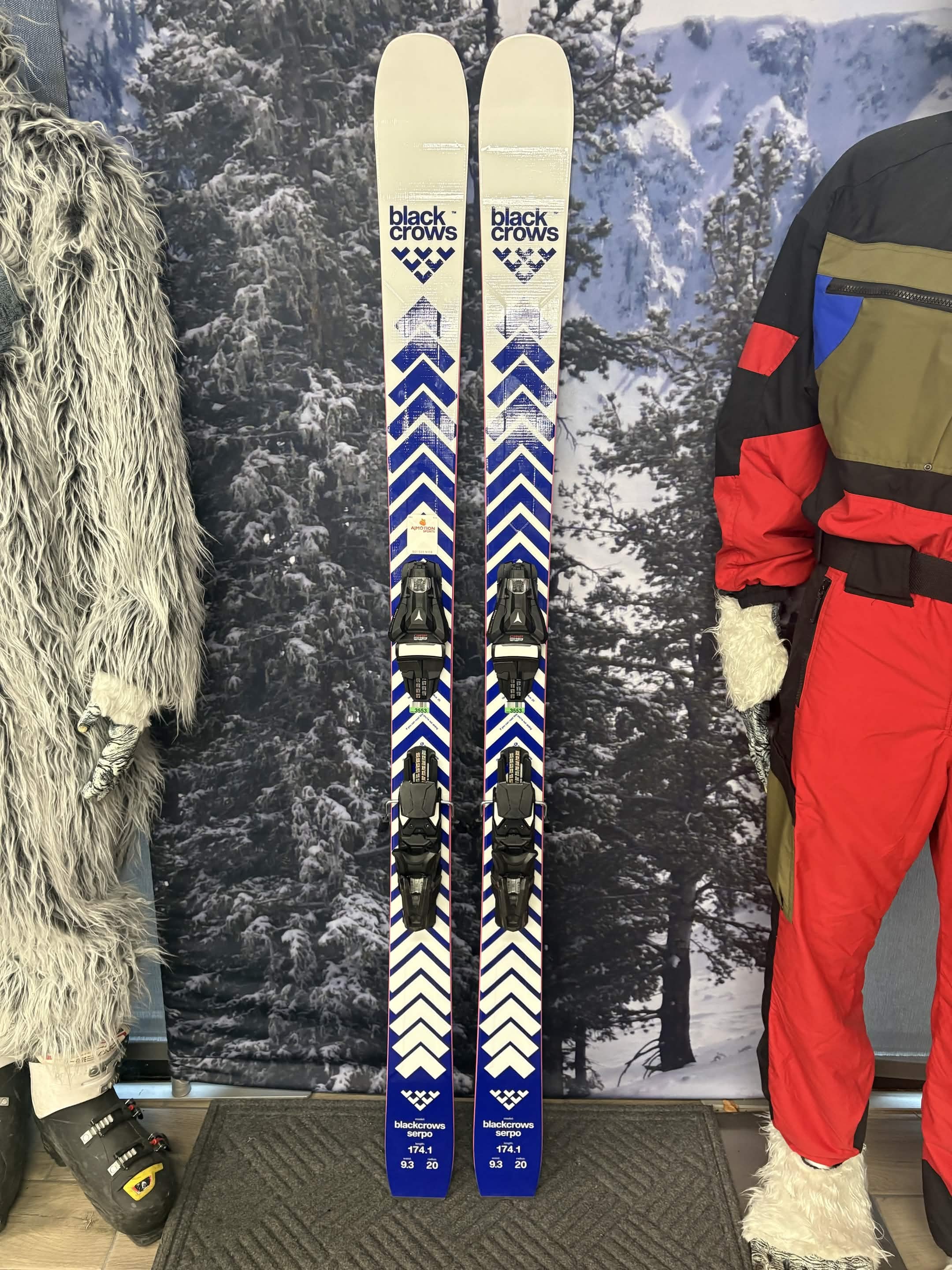 Black Crows Serpo 174cm Skis w/ ATOMIC NR Strive 13 GW ATO Demo Binding - New 2027