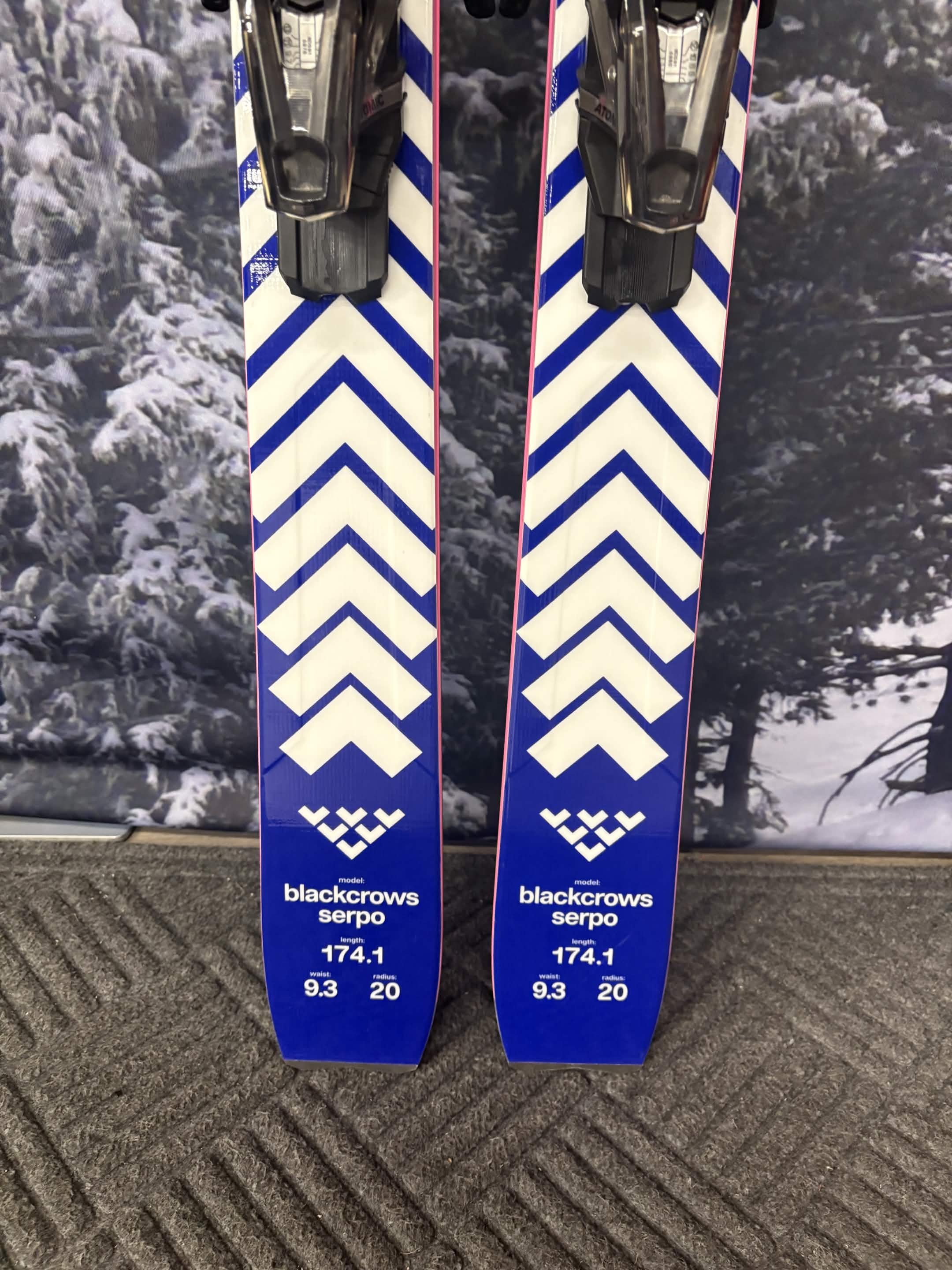 Black Crows Serpo 174cm Skis w/ ATOMIC NR Strive 13 GW ATO Demo Binding - New 2027