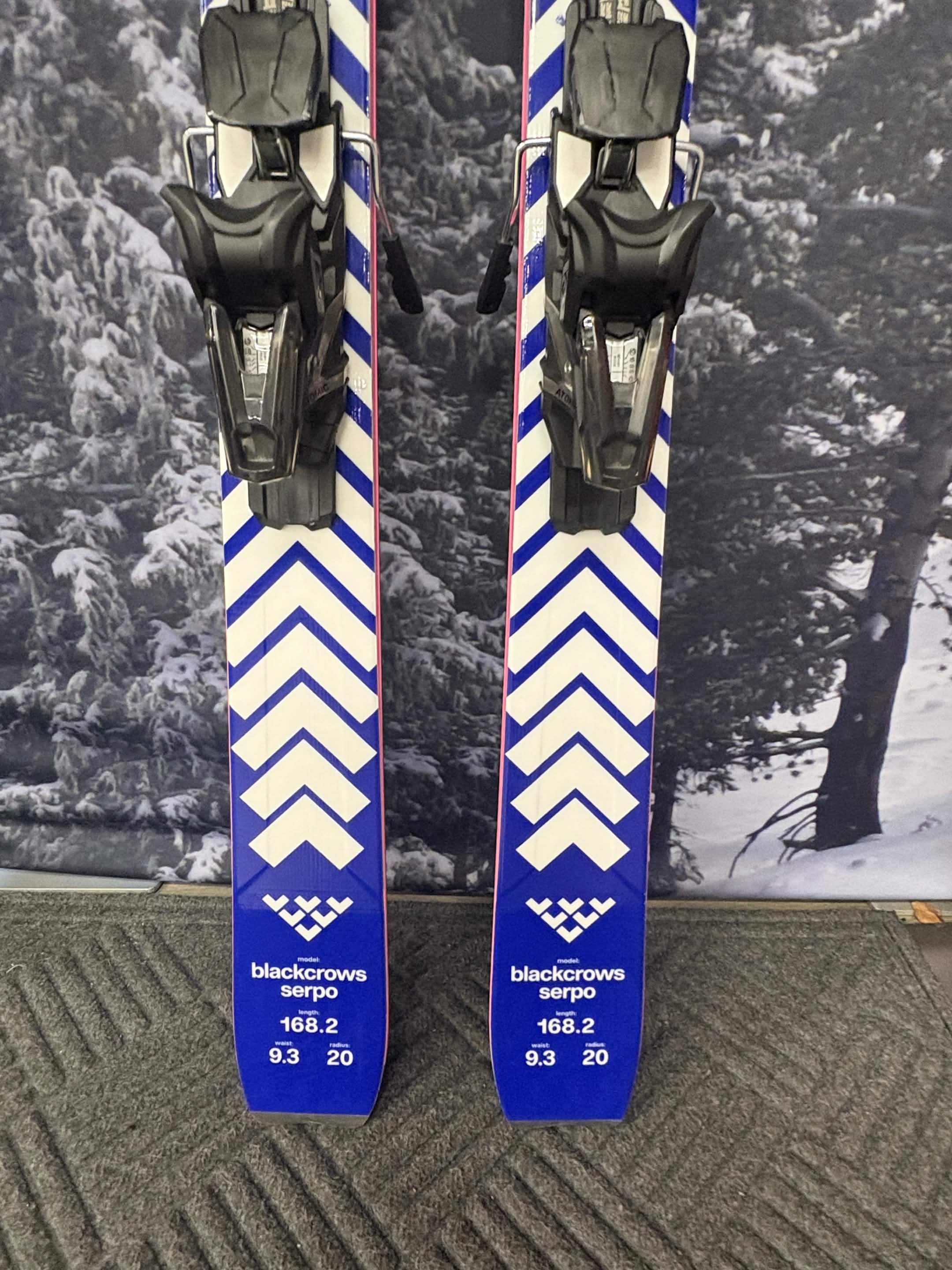 Black Crows Serpo 168cm Skis w/ ATOMIC NR Strive 13 GW ATO Demo Binding - New 2027