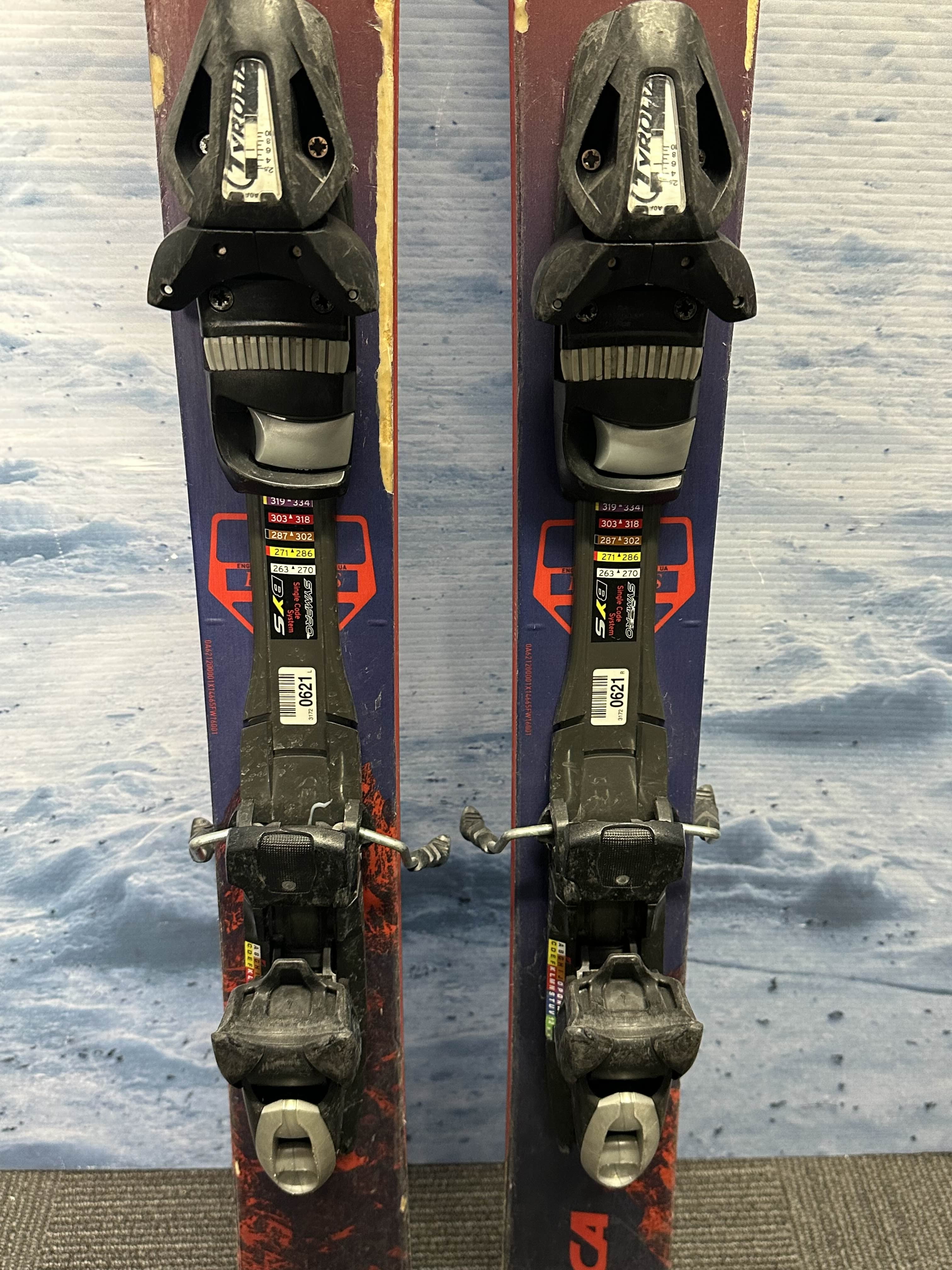 Used Nordica Enforcer 145cm w/ Tyrolia SYMPRO 10 Bindings