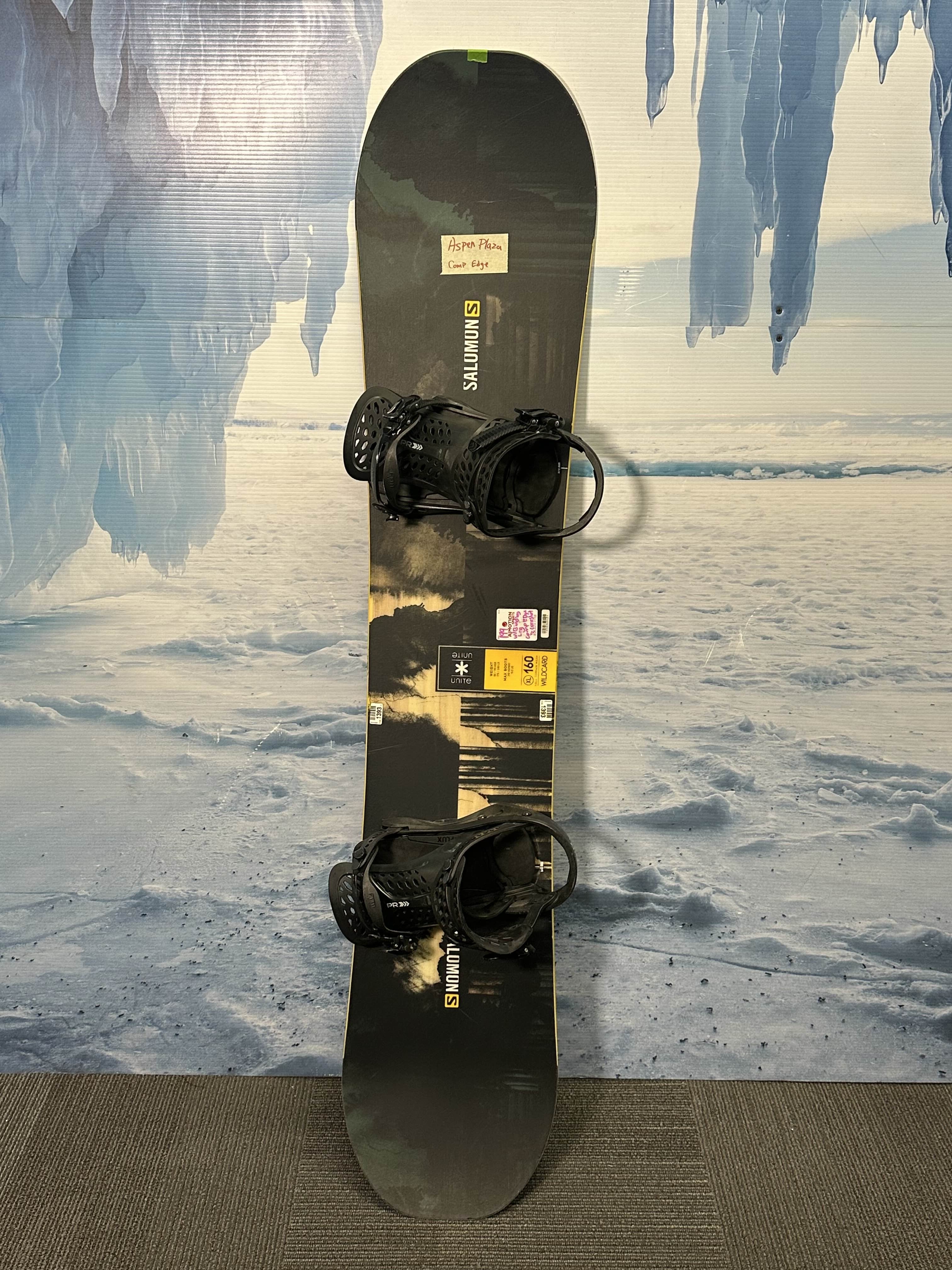 Used Salomon Unite 160 CM Snowboard w/ Large Comp E Days Bindings