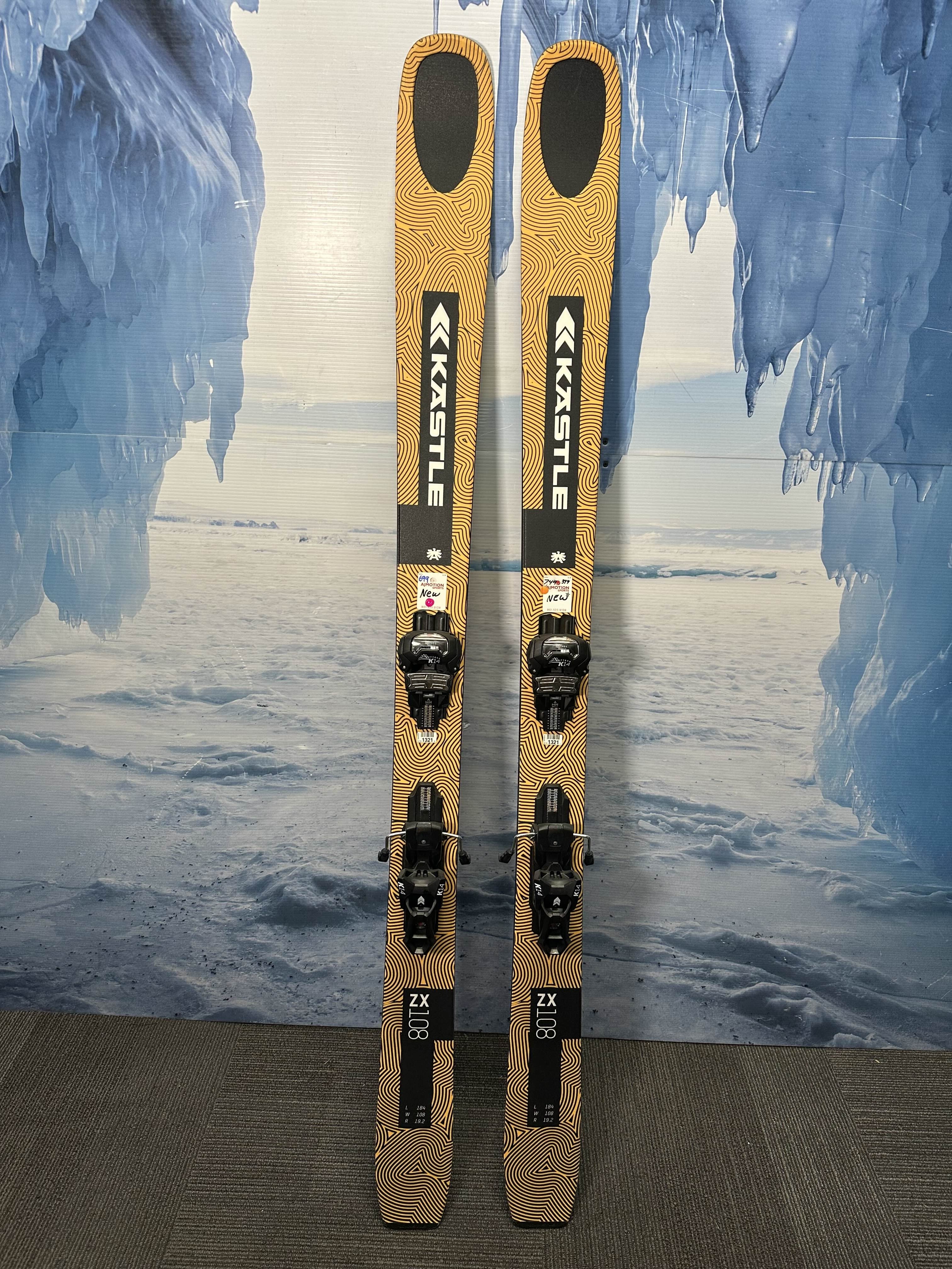 New Kastle 108 184cm w/ Attack 14 bindings