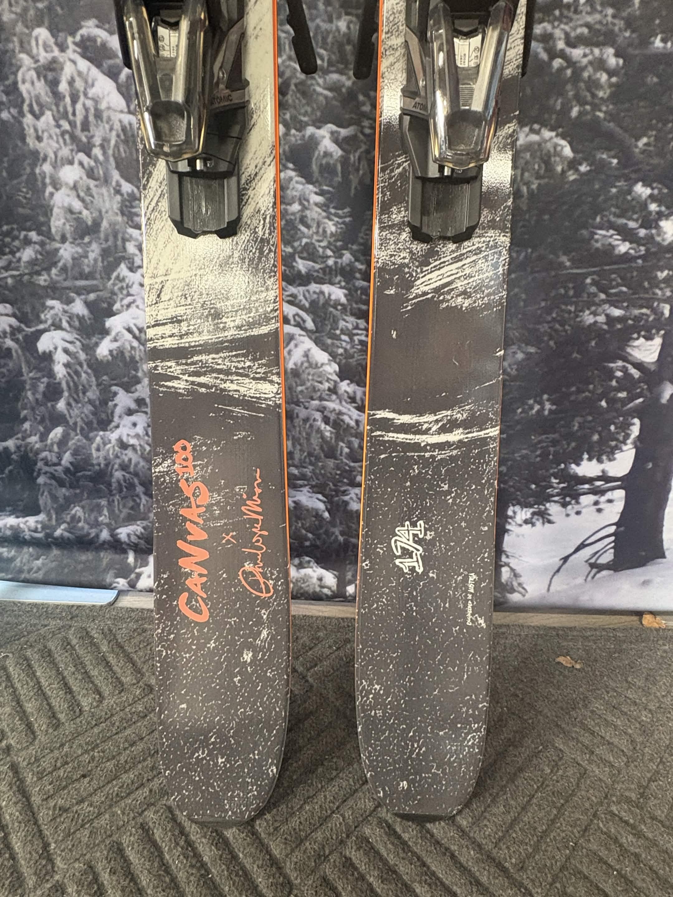 Blizzard Canvas 100 174cm Skis w/ ATOMIC NR Strive 13 GW ATO Demo Binding - New 2027