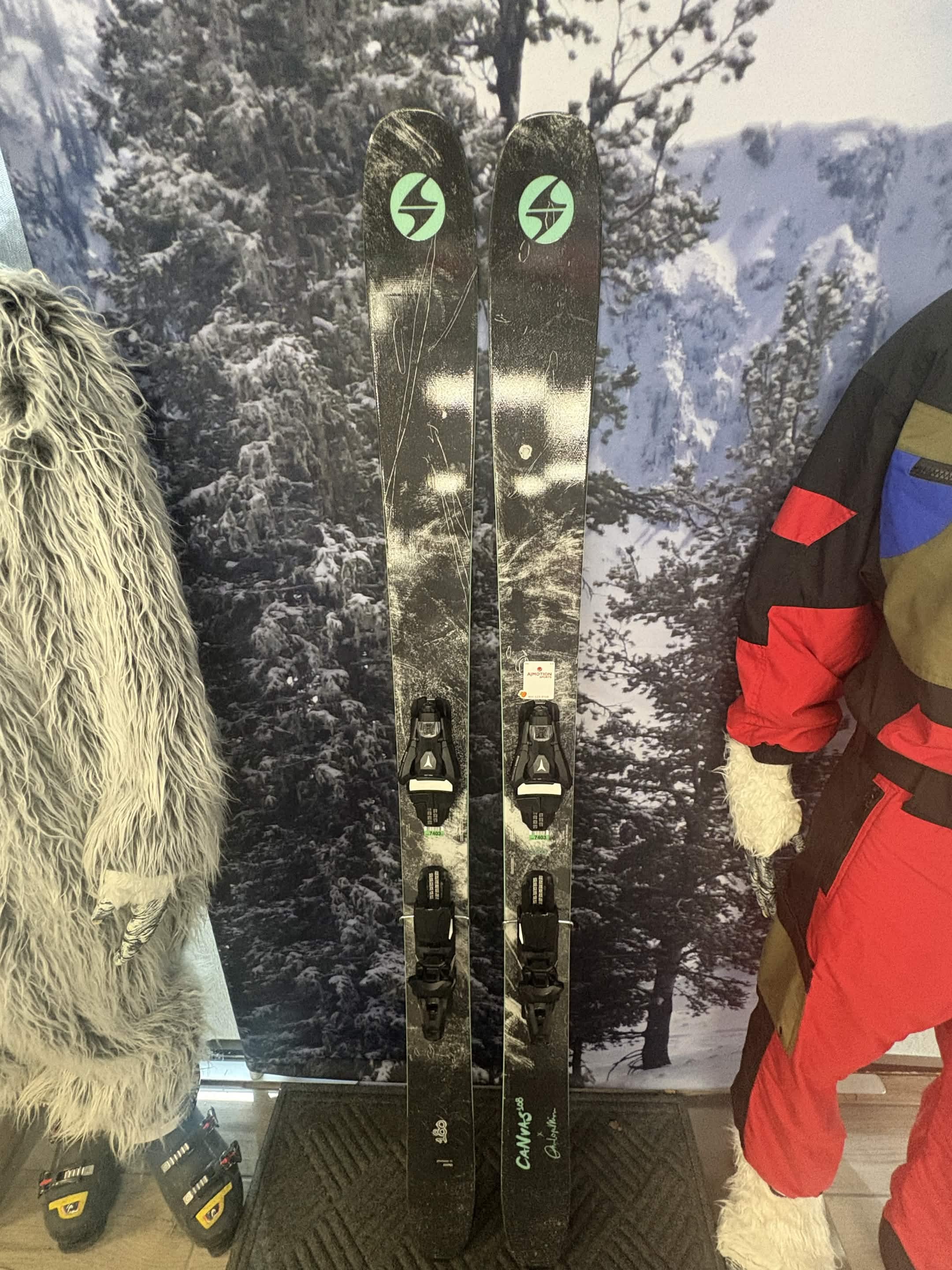 Blizzard Canvas 108 180cm Skis w/ ATOMIC NR Strive 13 GW ATO Demo Binding - New 2027