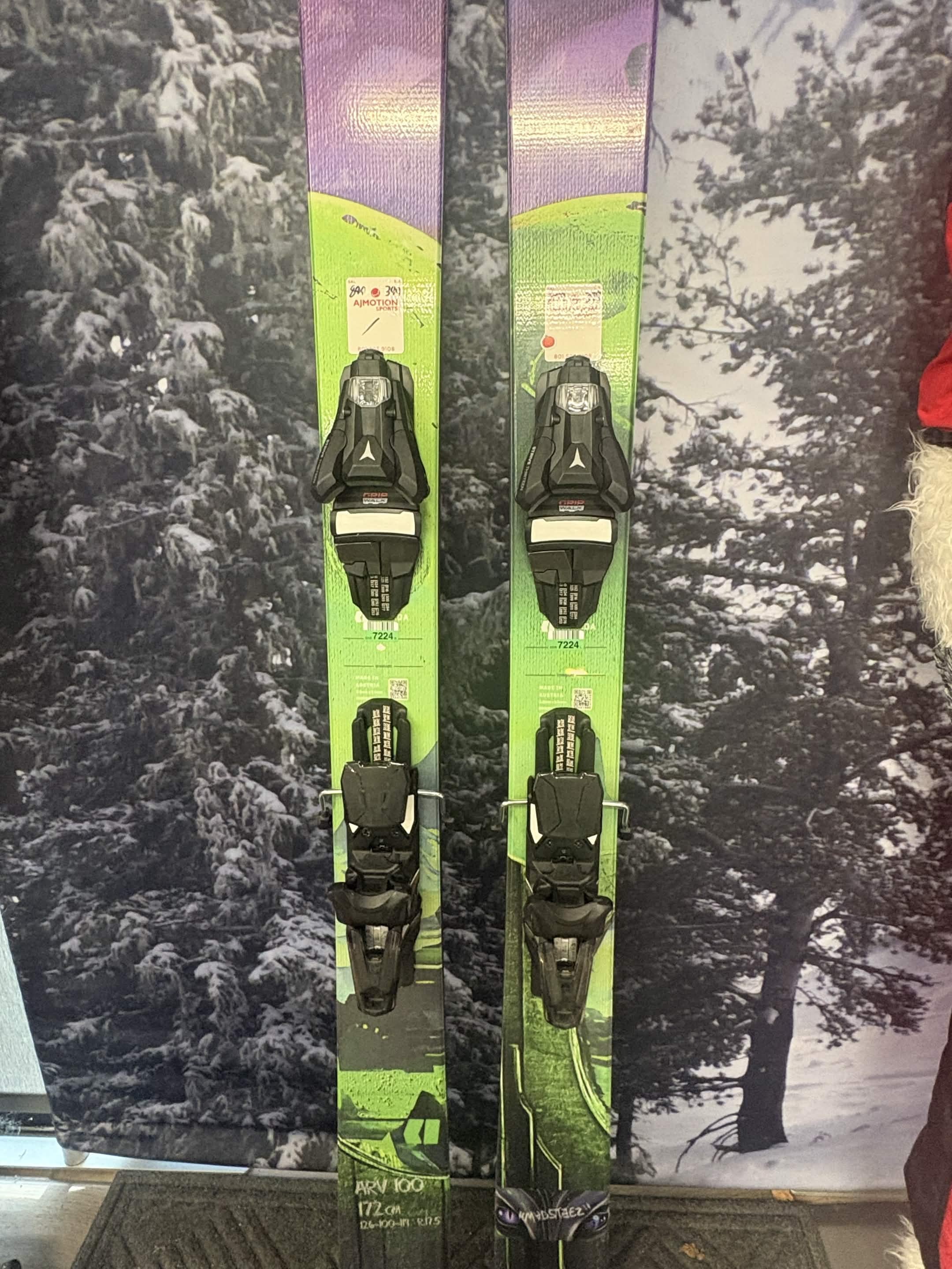 Armada ARV 100 Madsteez 172cm Skis w/ ATOMIC NR Strive 13 GW ATO Demo Binding - New 2027