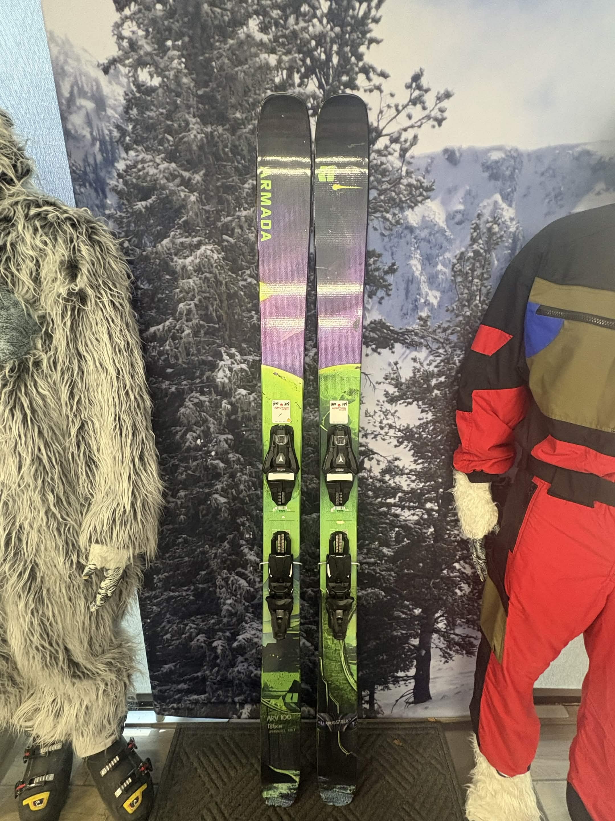 Armada ARV 100 Madsteez 186cm Skis w/ ATOMIC NR Strive 13 GW ATO Demo Binding - New 2027