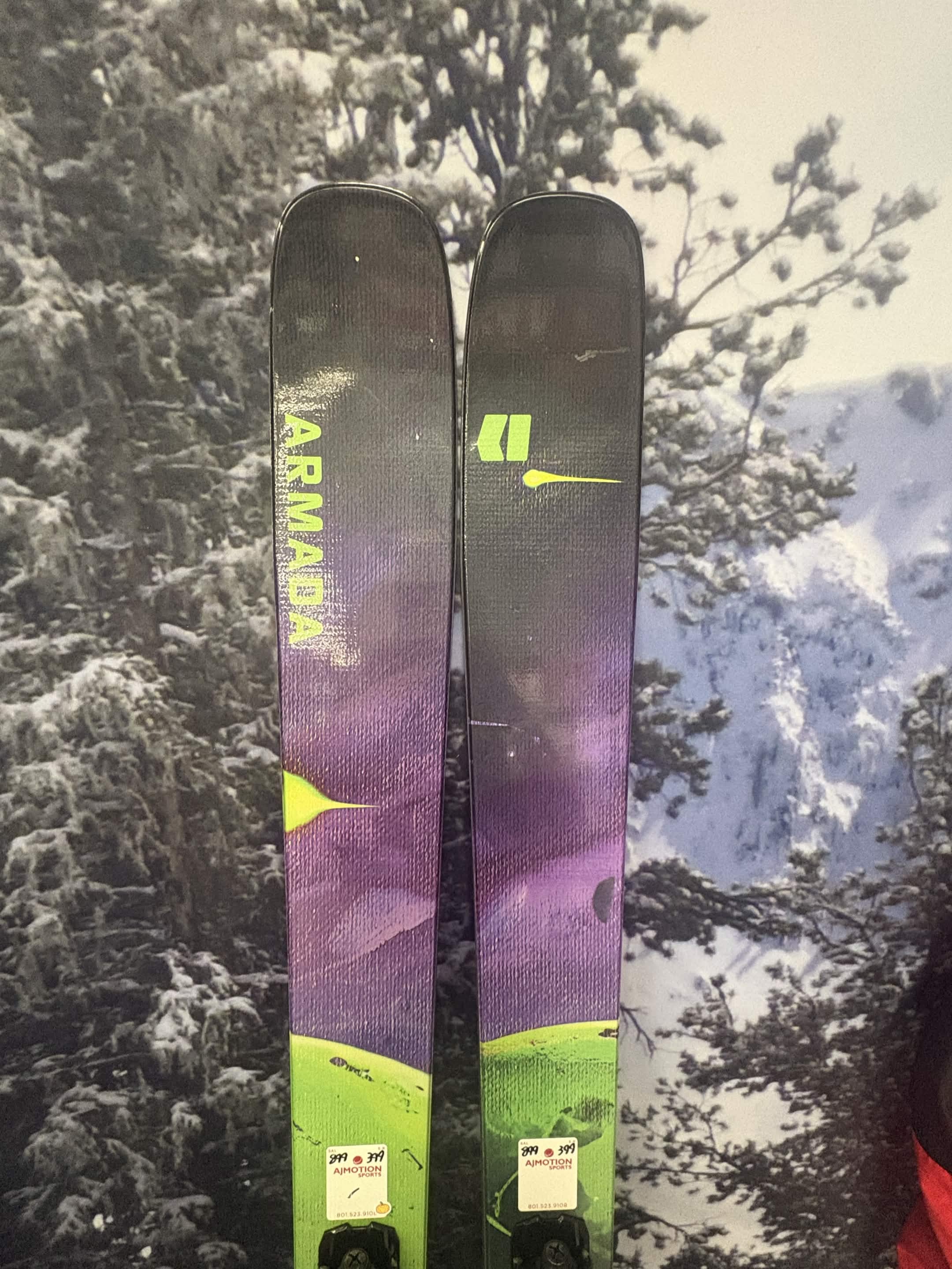 Armada ARV 100 Madsteez 186cm Skis w/ ATOMIC NR Strive 13 GW ATO Demo Binding - New 2027