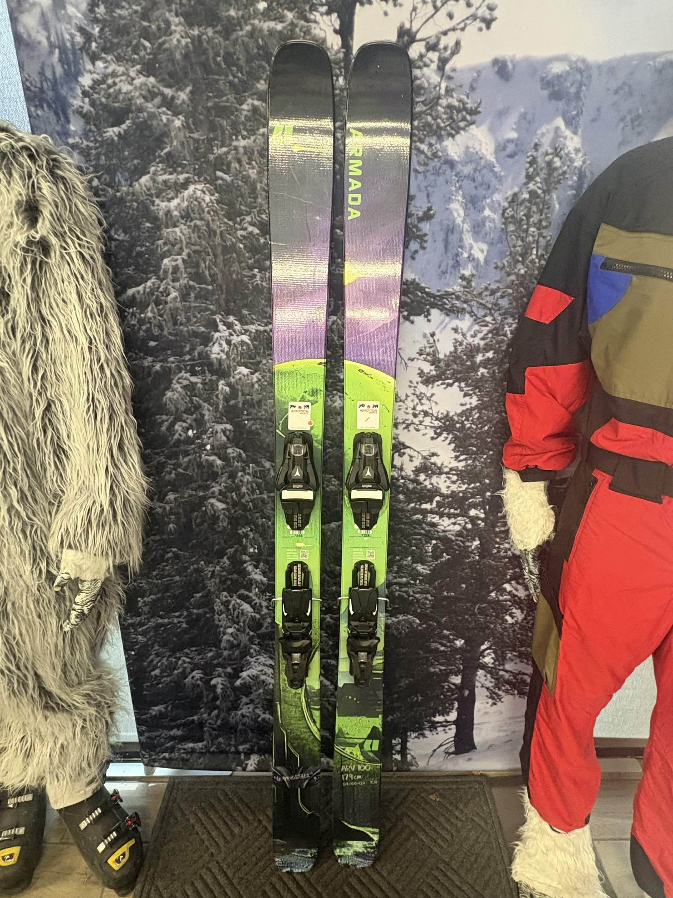 Armada ARV 100 Madsteez 179cm Skis w/ ATOMIC NR Strive 13 GW ATO Demo Binding - New 2027