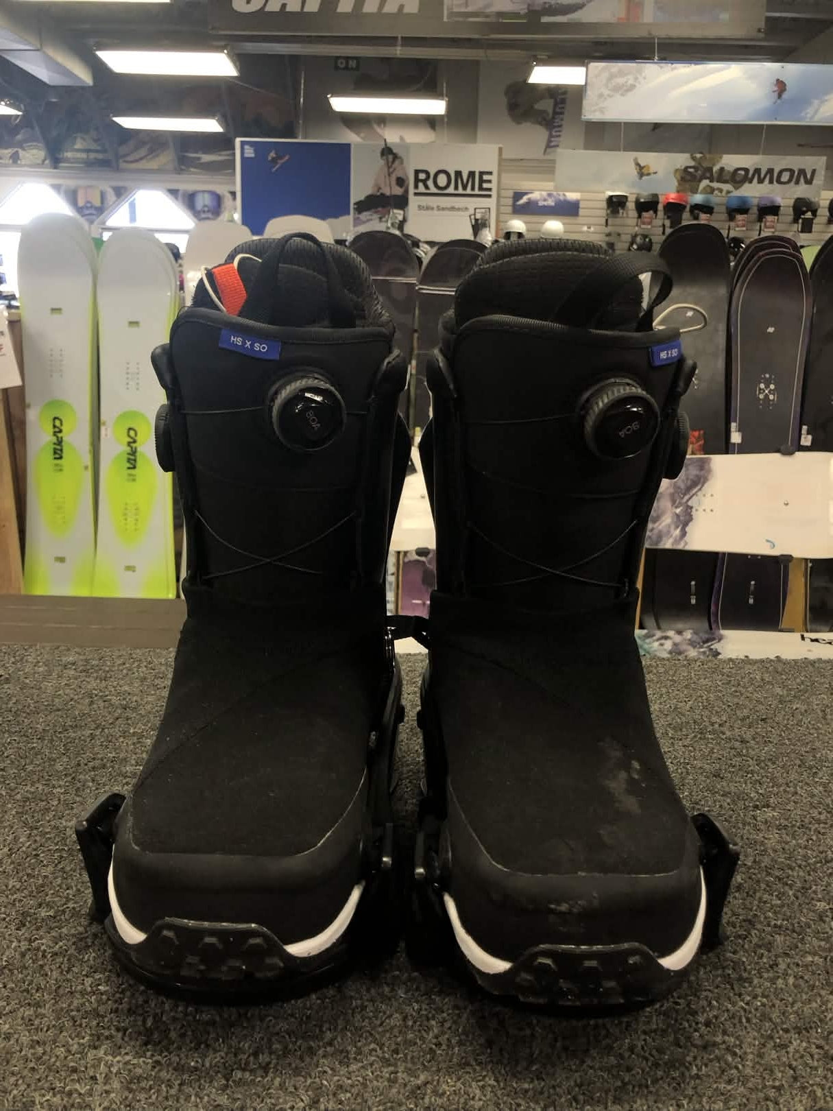 Used Burton Highshot X Step-on Snowboard Boot+Binding Mens 10(25/26)