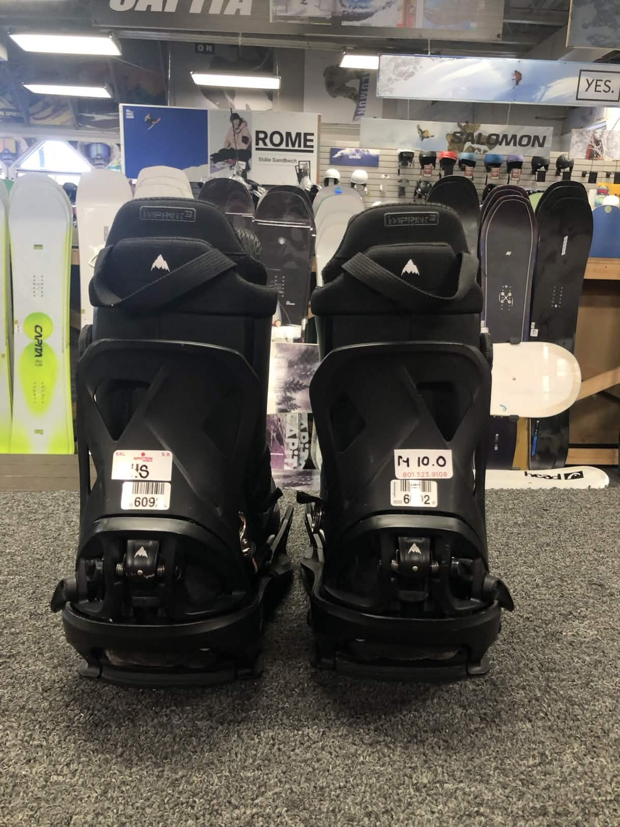 Used Burton Highshot X Step-on Snowboard Boot+Binding Mens 10(25/26)