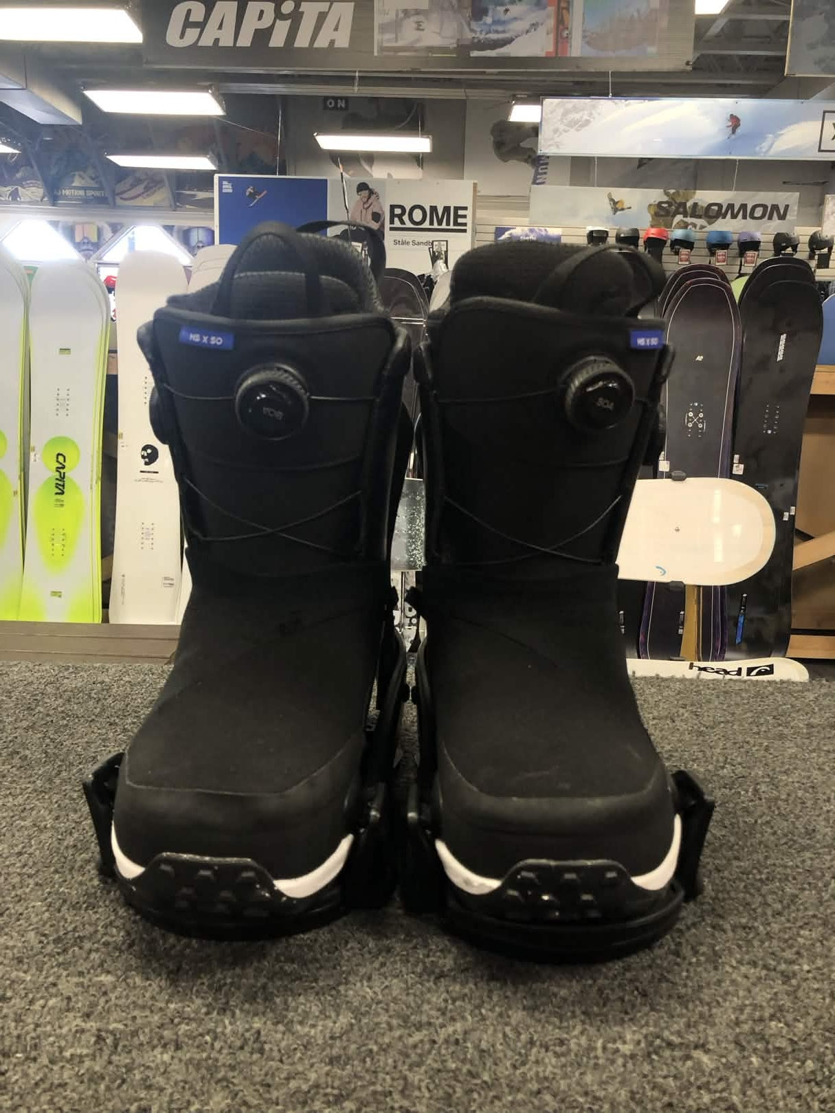 Used Burton Highshot X Step-on Snowboard Boot+Binding Mens 9.5(25/26)