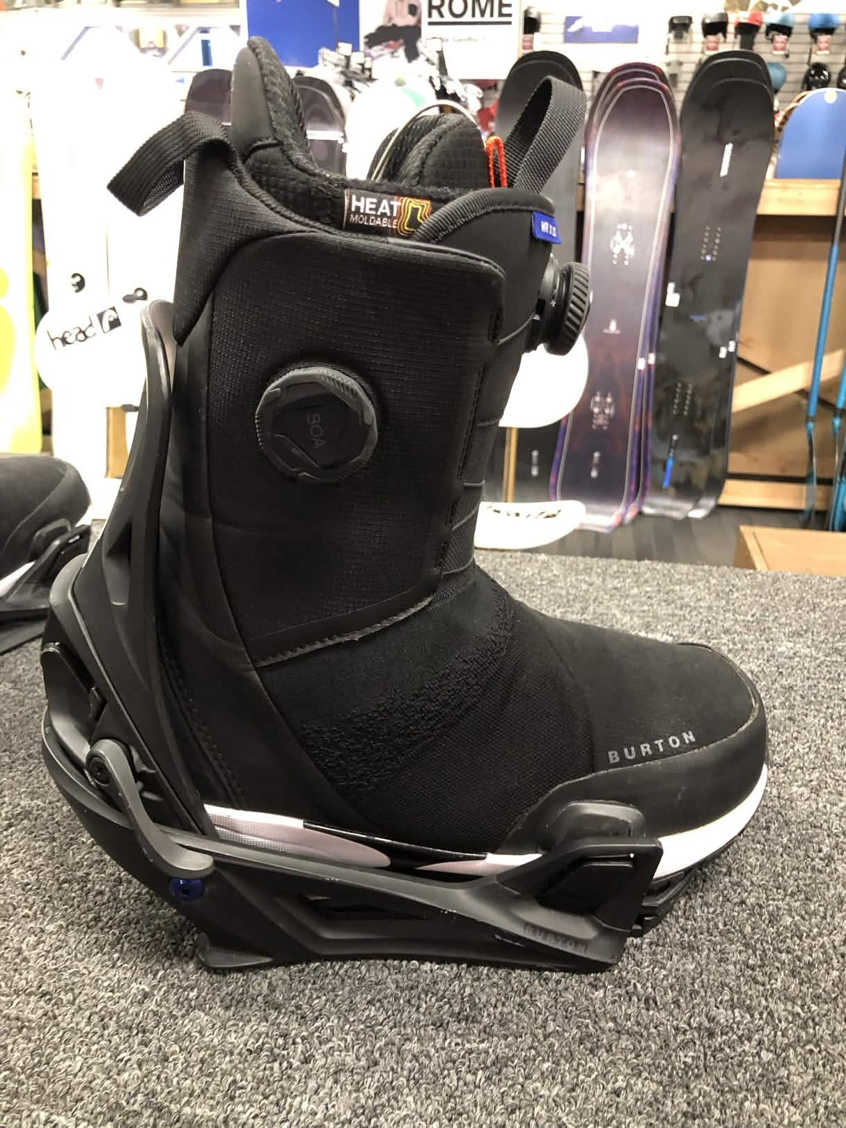 Used Burton Waverange X Step-on Snowboard Boot+Binding Mens 10.5