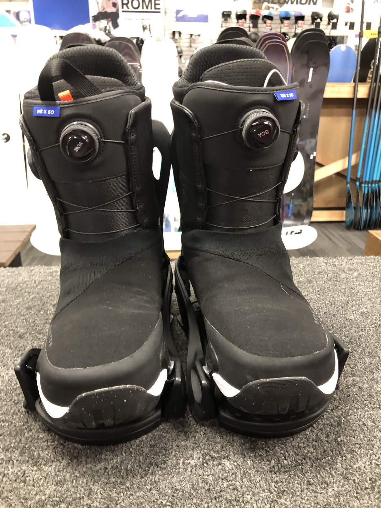Used Burton Waverange X Step-on Snowboard Boot+Binding Mens 11.5 Wide