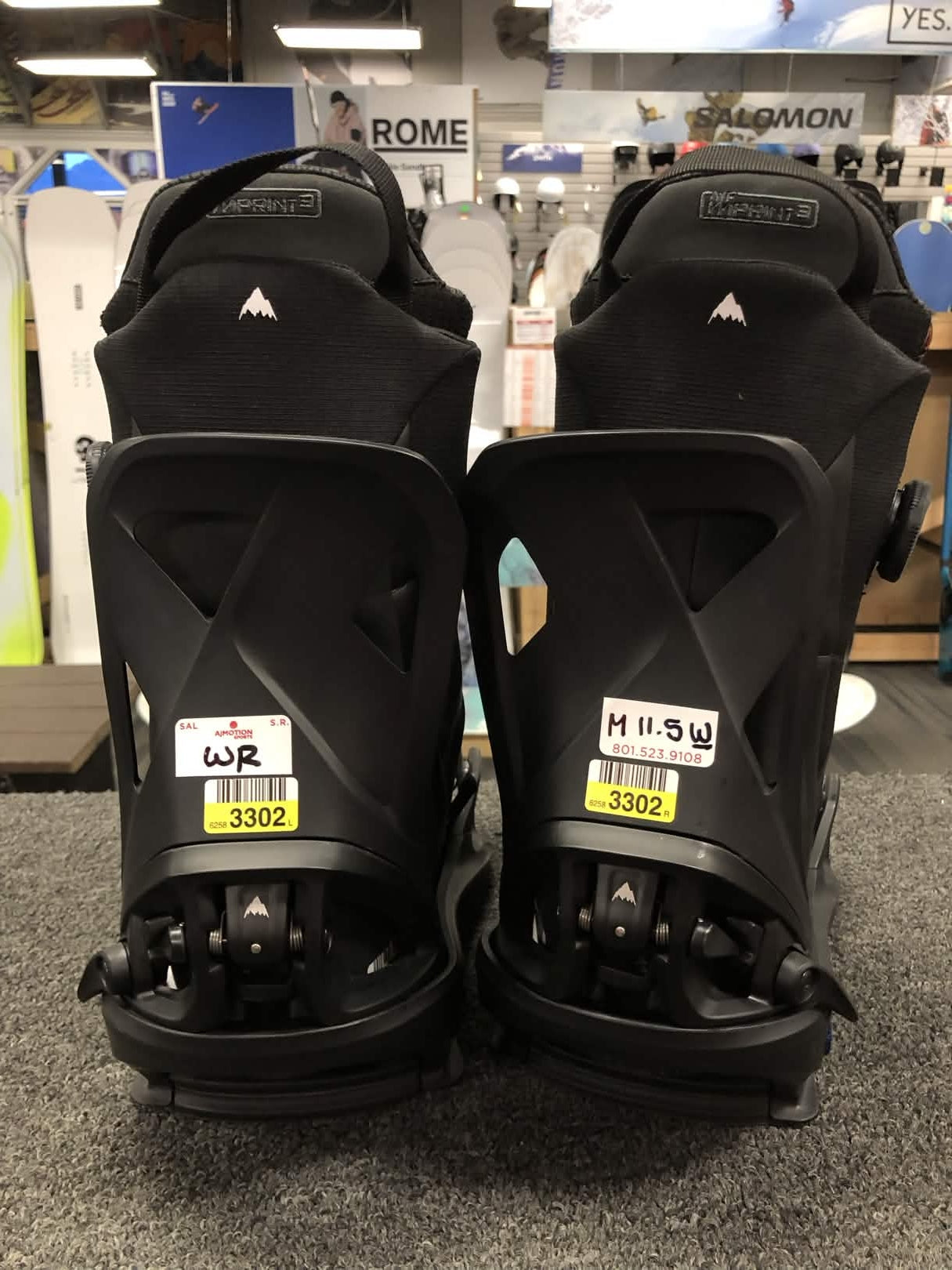 Used Burton Waverange X Step-on Snowboard Boot+Binding Mens 11.5 Wide