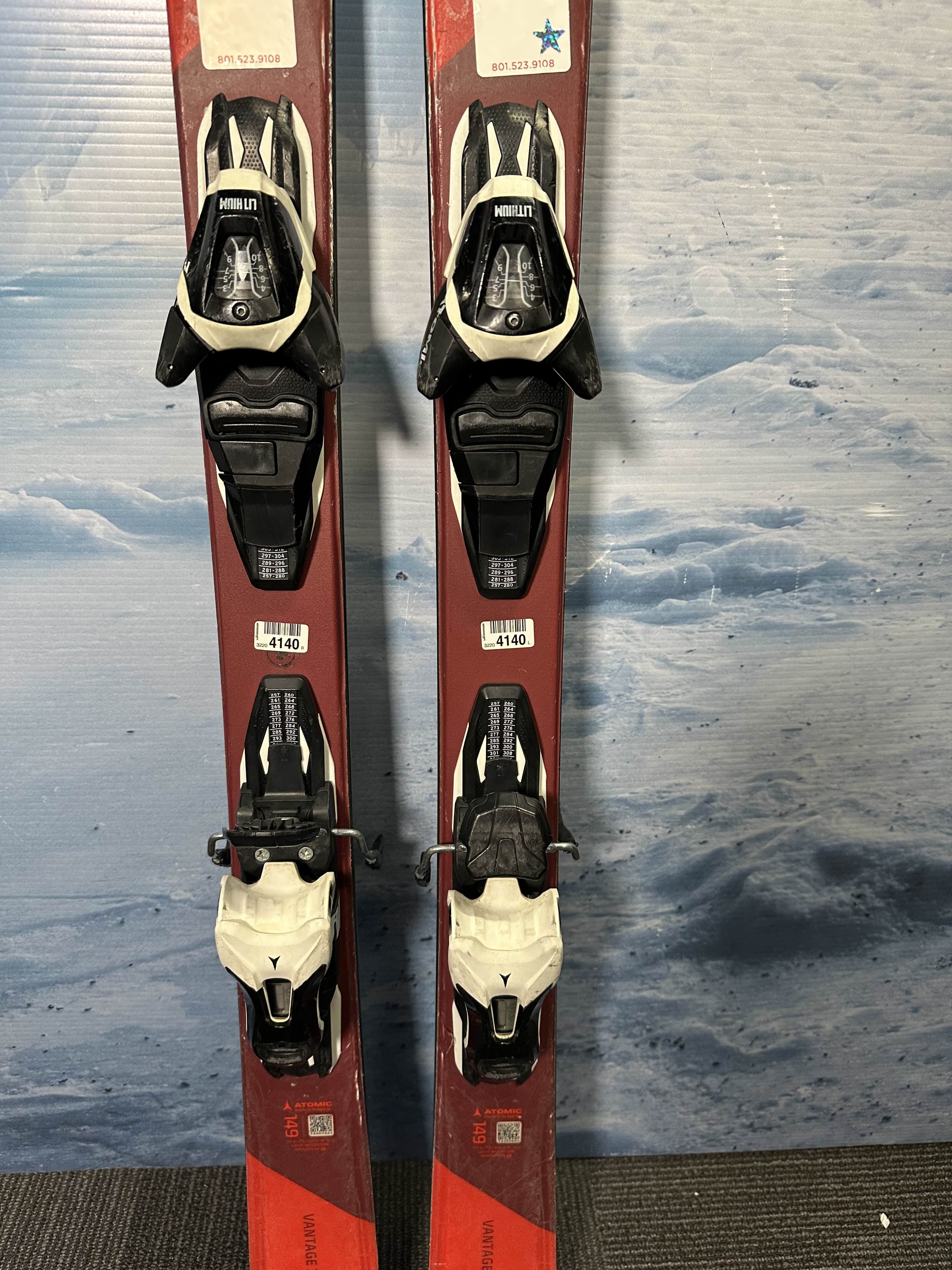 Used Atomic Vantage 149cm w/ Atomic Lithium 10 Bindings