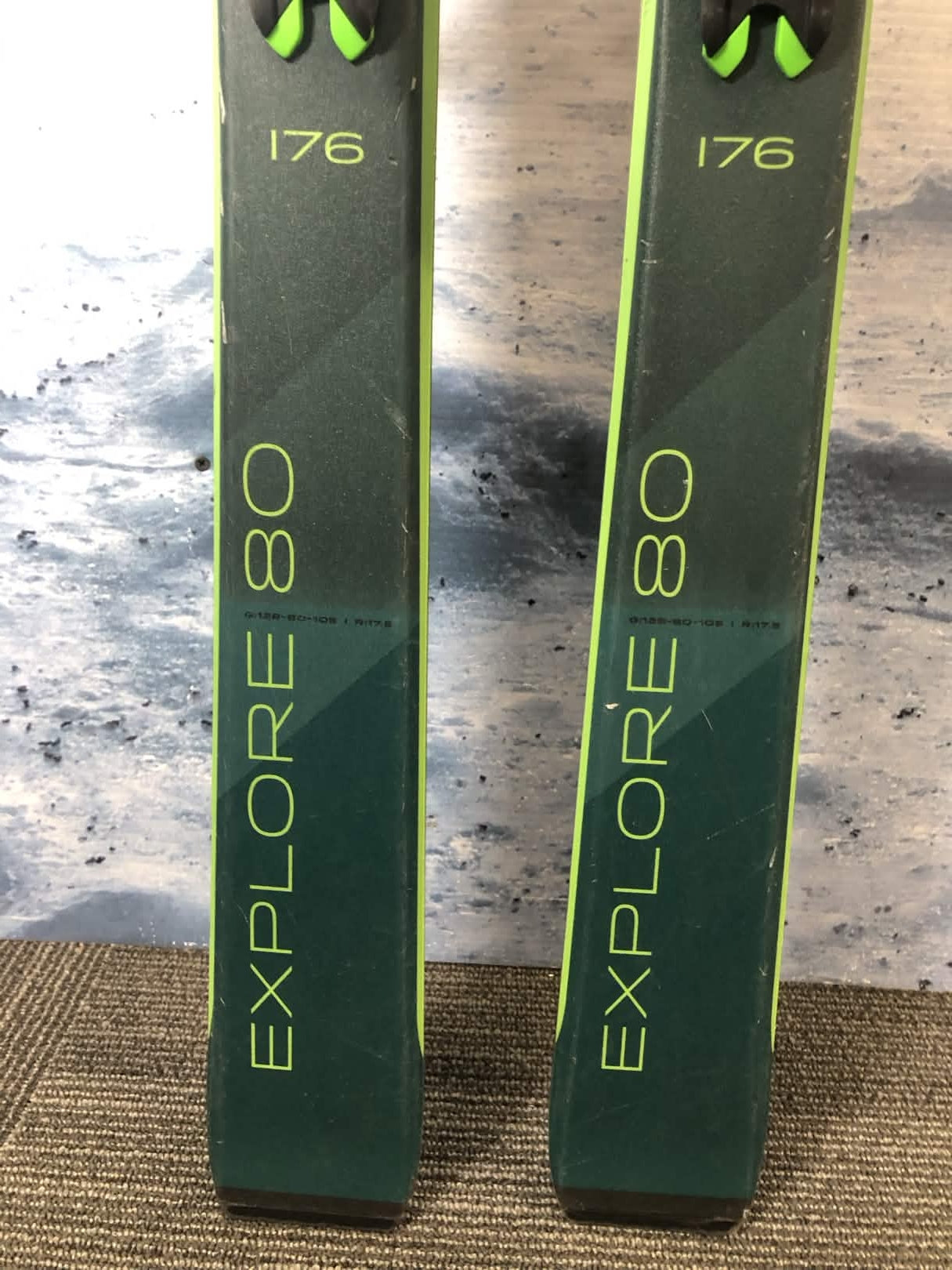 Used Elan Explore 80 176Cm Skis w/ Elan EL 10 GW
