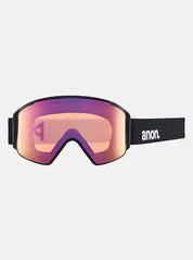 Anon M4S Cylindrical Adult Goggle + MFI Face Mask + Bonus Lens - Black/Percieve Blue