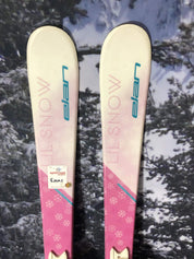 Elan Lil Snow 140cm Jr Skis w/ Elan El 7.5 Demo Binding