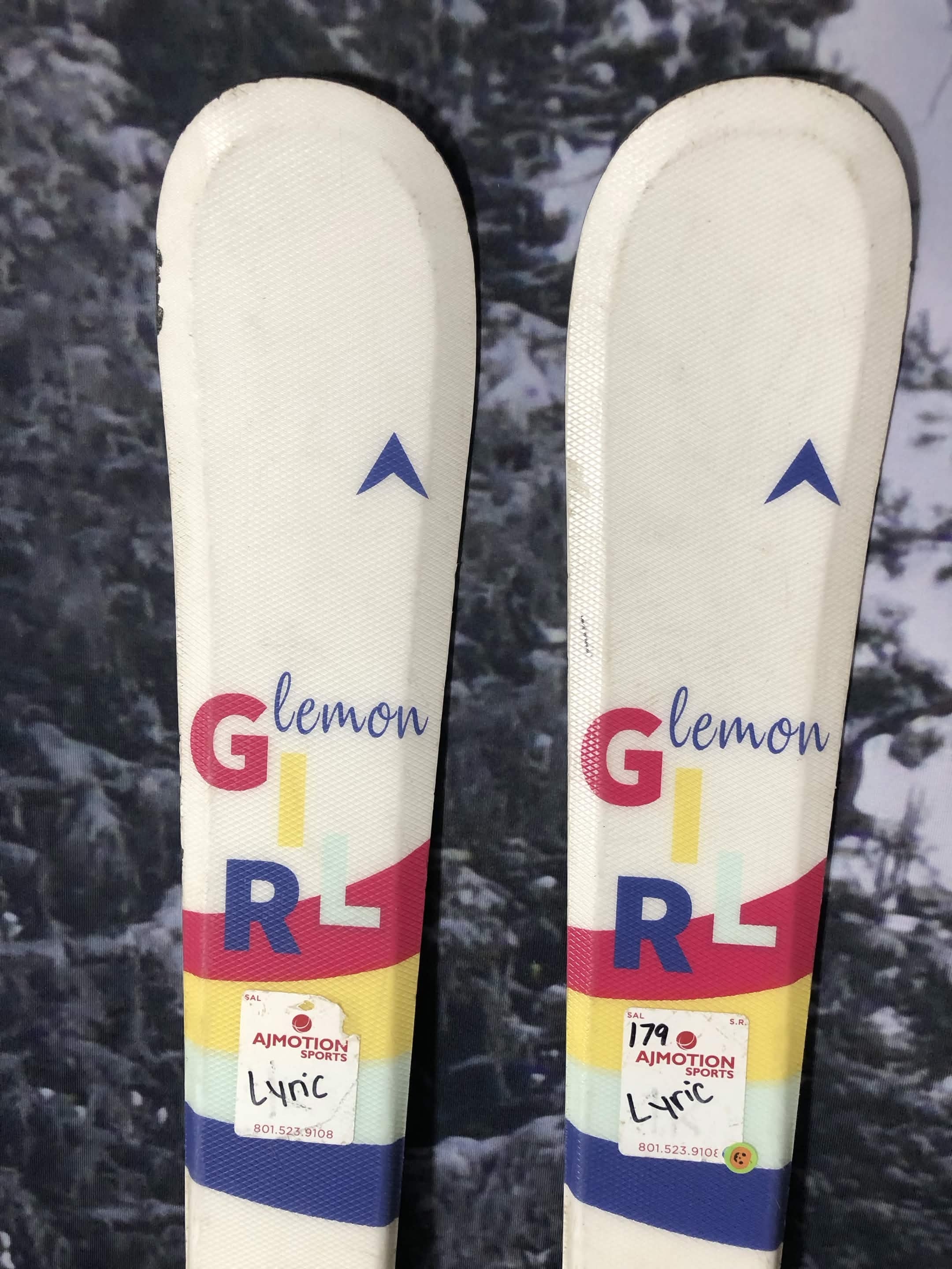 Used Dynastar Lemon Girl 122cm Jr Skis w/ Look X4.5 Demo Binding